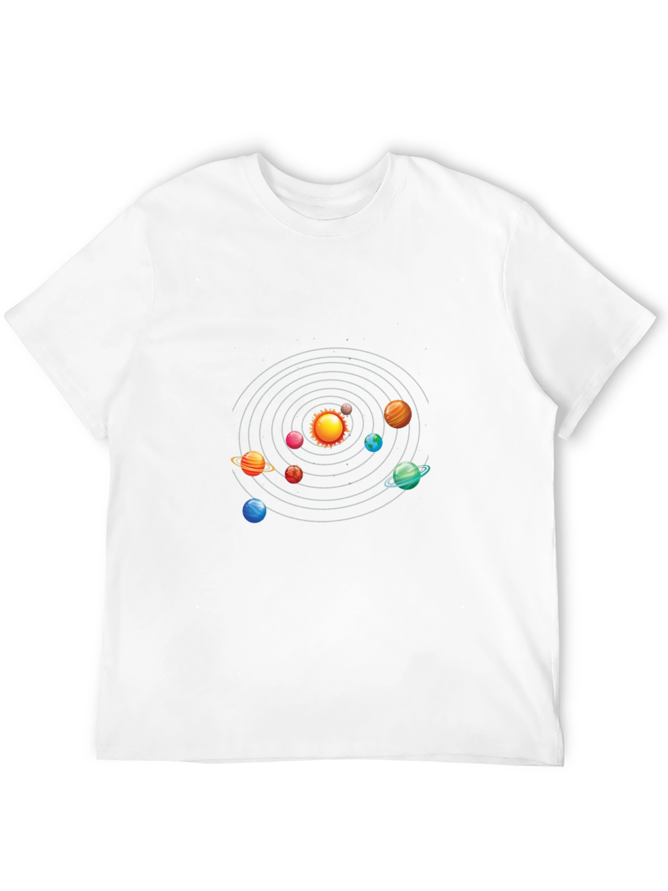 Solar System Graphic Black T-Shirt