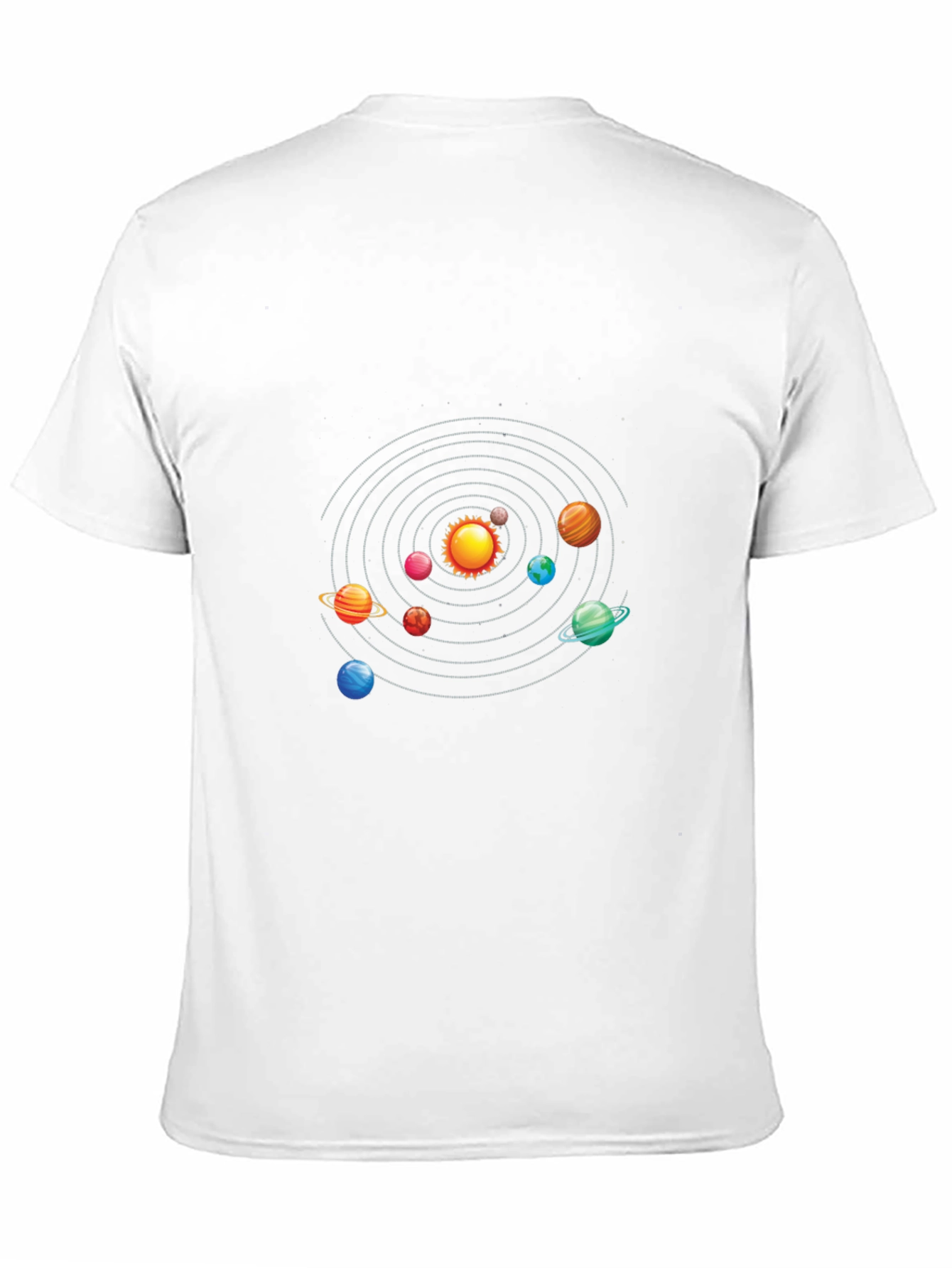 Solar System Graphic Black T-Shirt