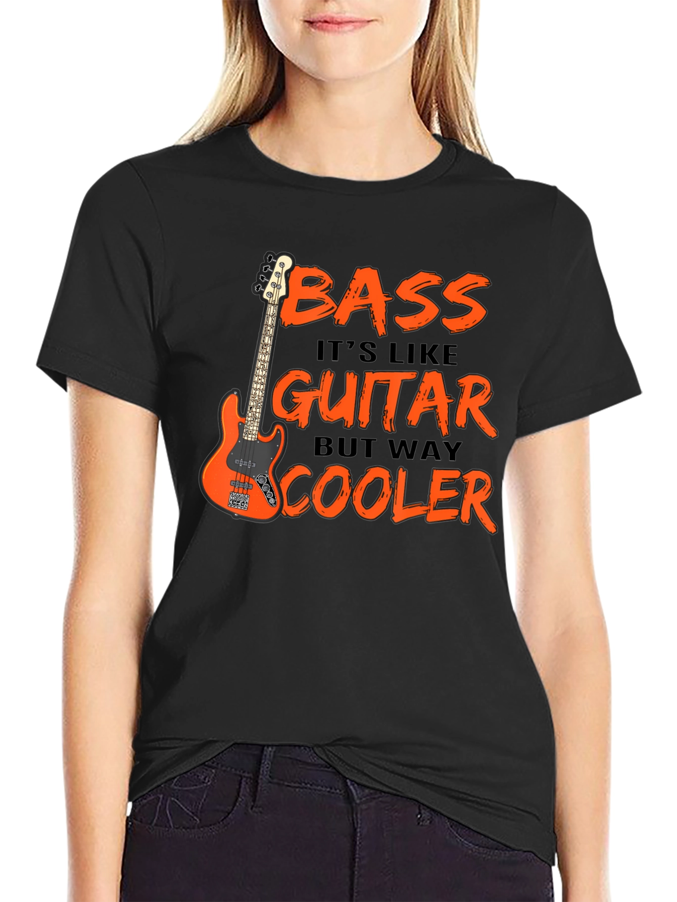 Bass Guitar T-Shirt: Cooler Than Guitar