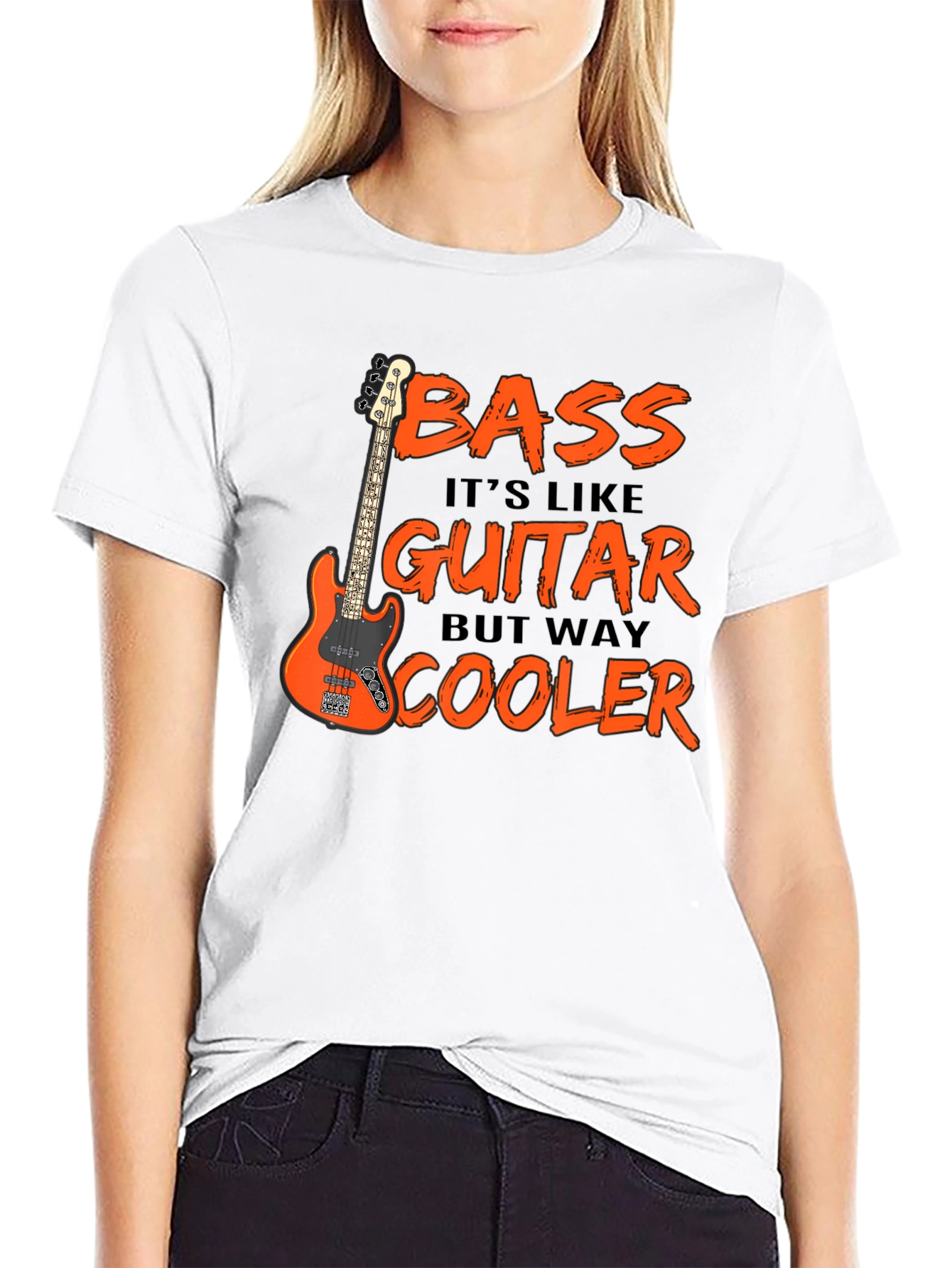 Bass Guitar T-Shirt: Cooler Than Guitar