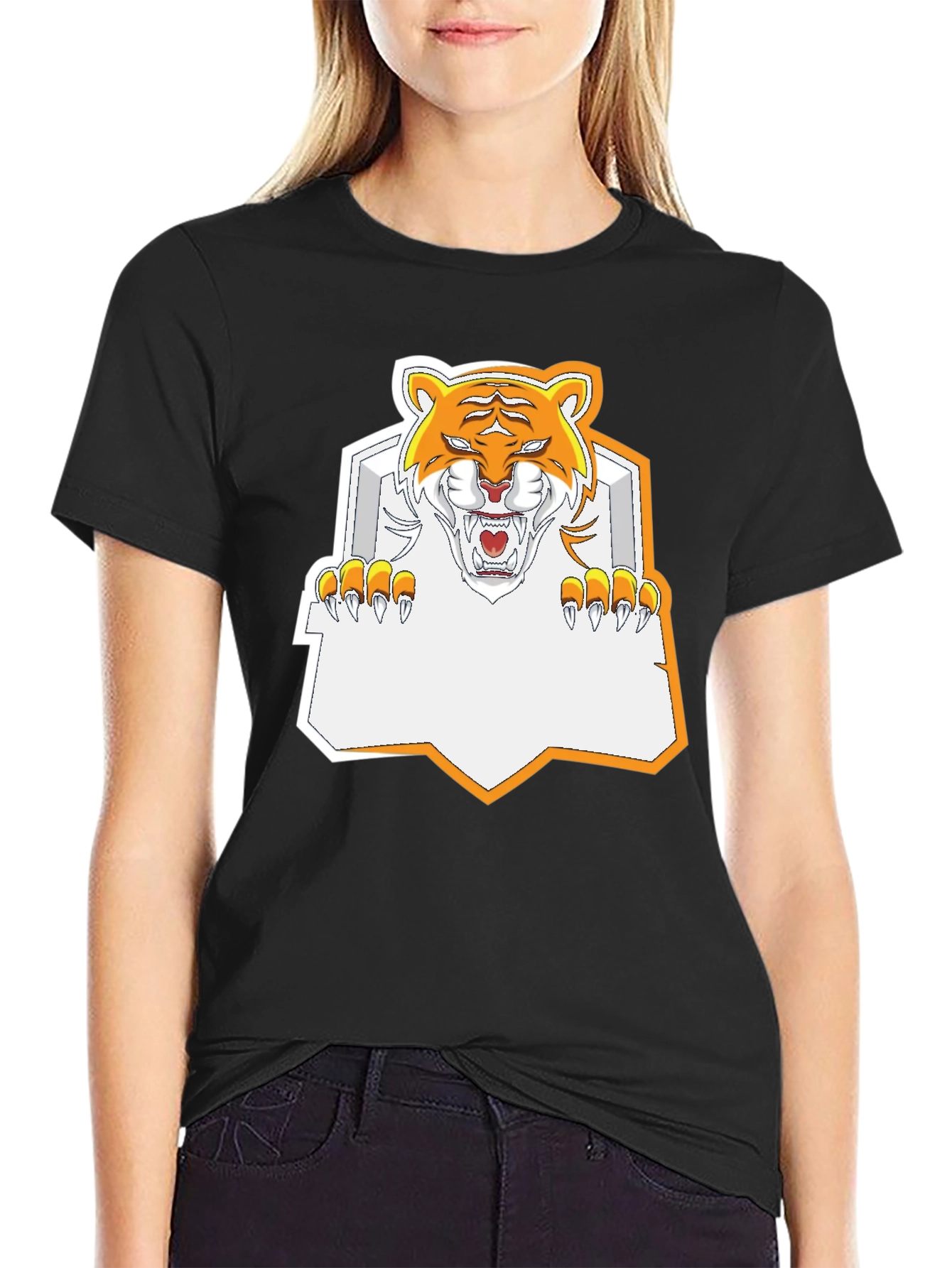 Tiger Graphic Tee - Fierce Black T-Shirt