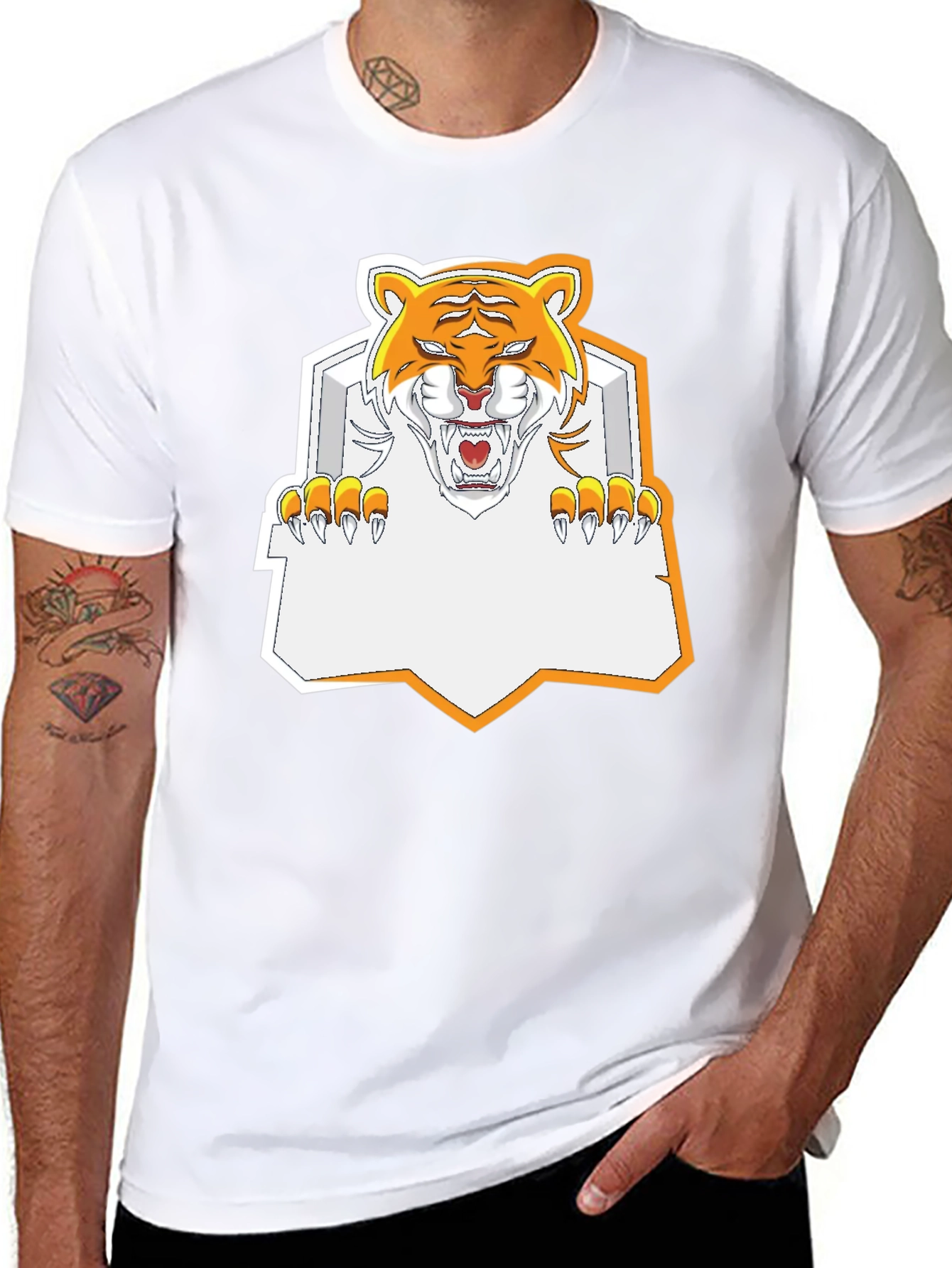 Tiger Graphic Tee - Fierce Black T-Shirt