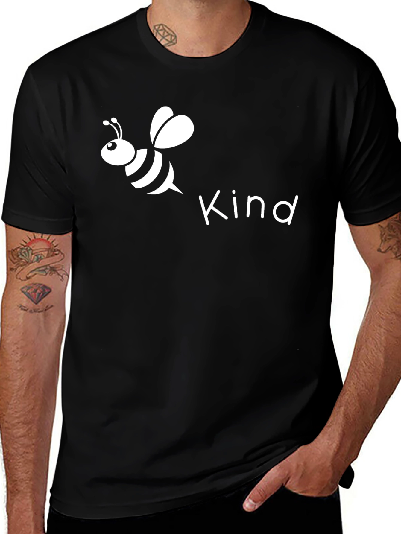 Be Kind Bee T-Shirt - Unisex Black Tee