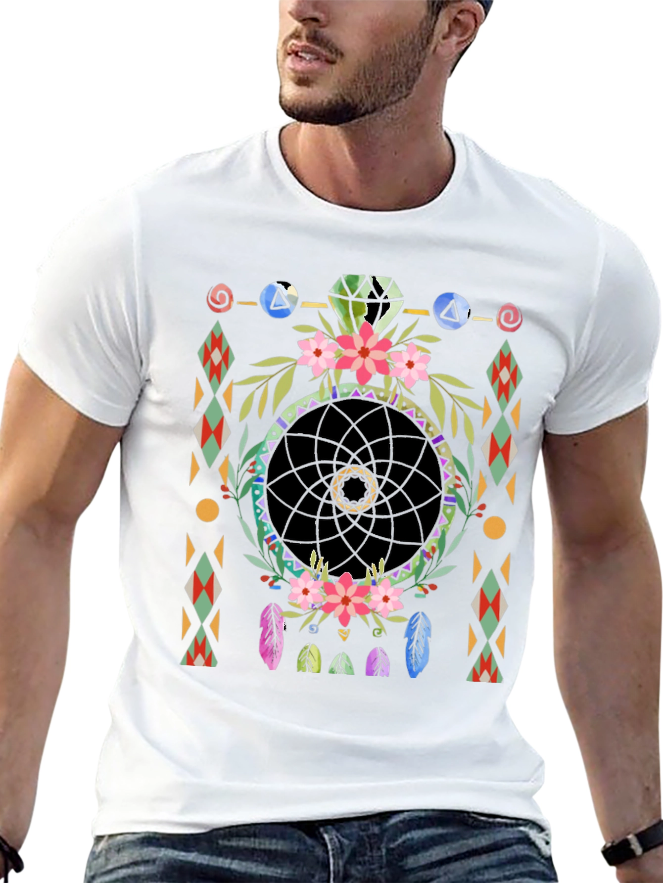 Dreamcatcher Graphic Tee - Boho Style Shirt
