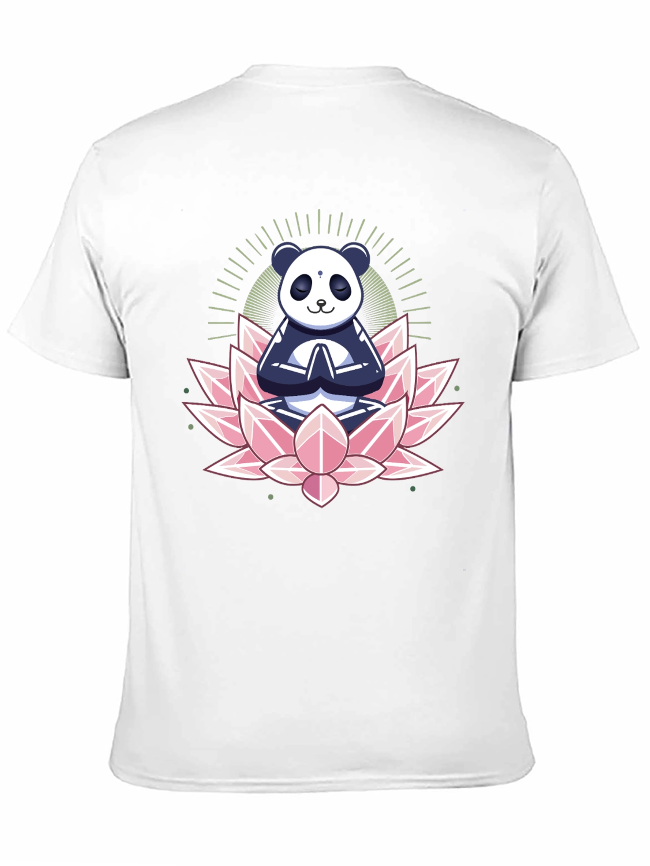 Zen Panda Lotus T-Shirt - Meditating Panda Tee