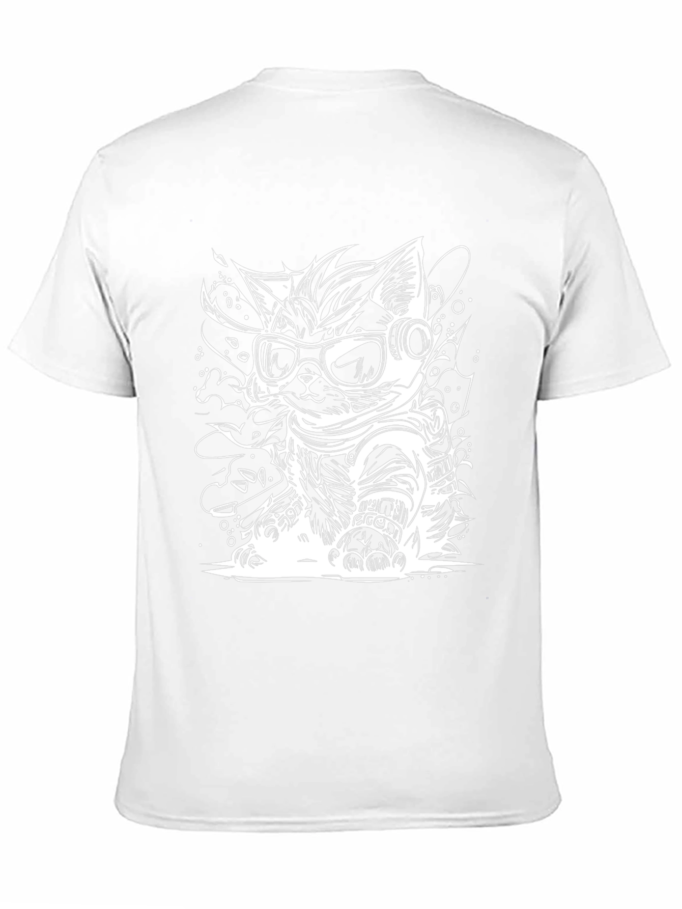 Cool Cat Astronaut Graphic Tee - Black
