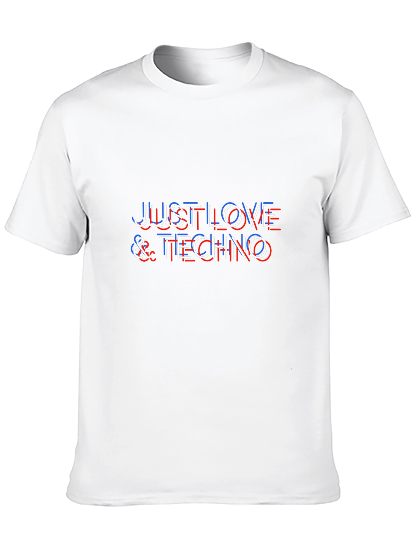 Just Love & Techno Graphic T-Shirt