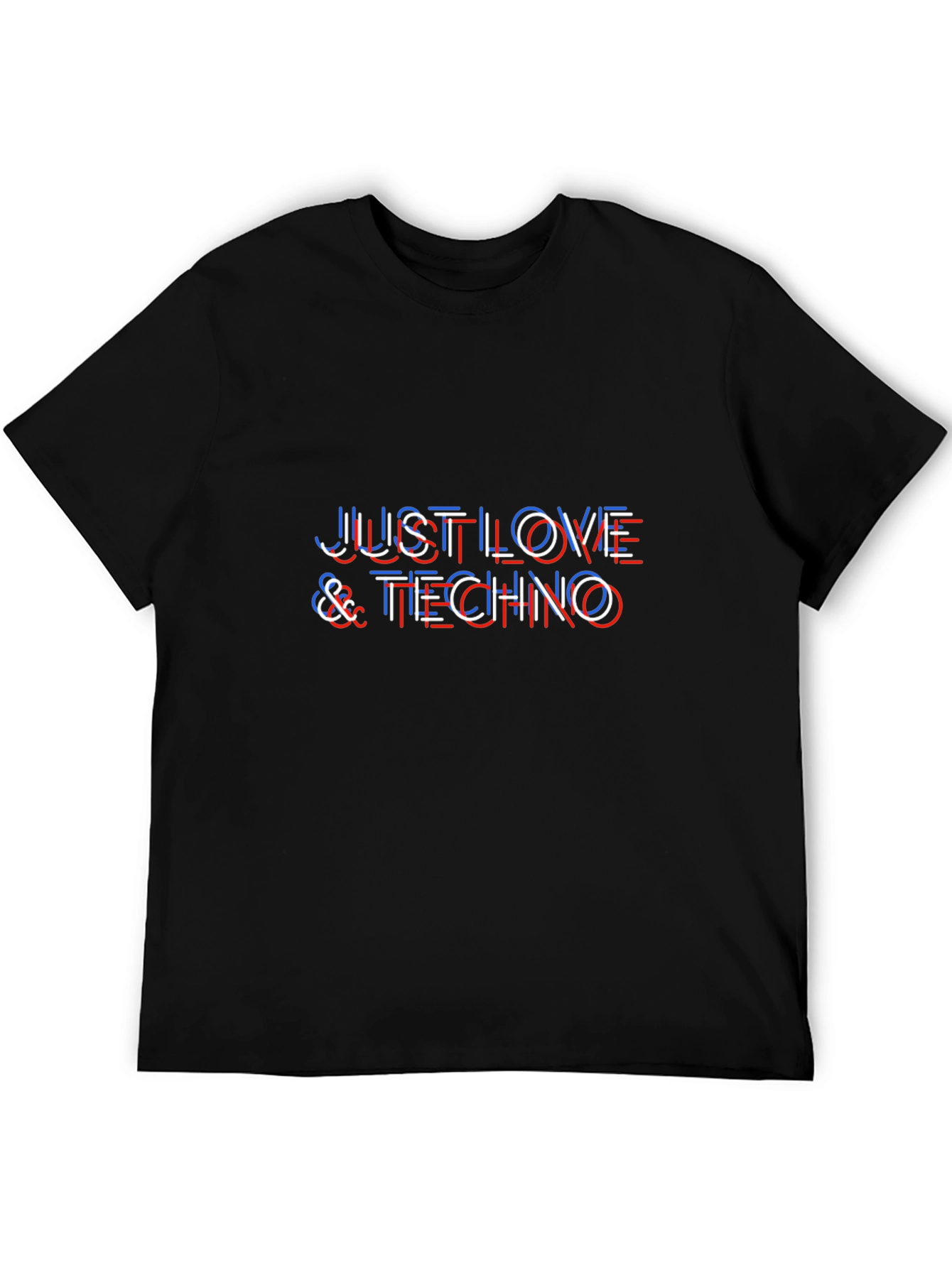 Just Love & Techno Graphic T-Shirt