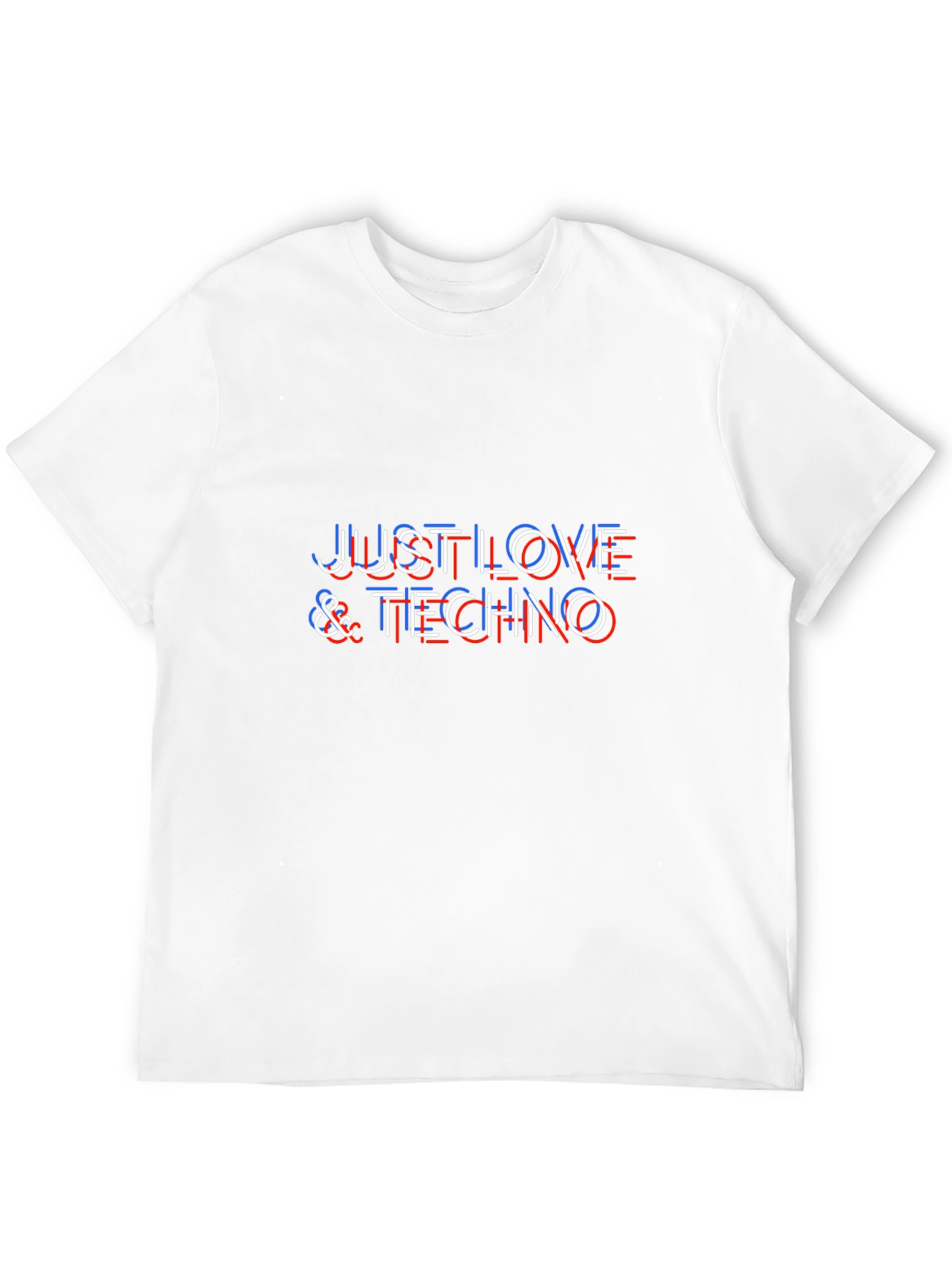 Just Love & Techno Graphic T-Shirt