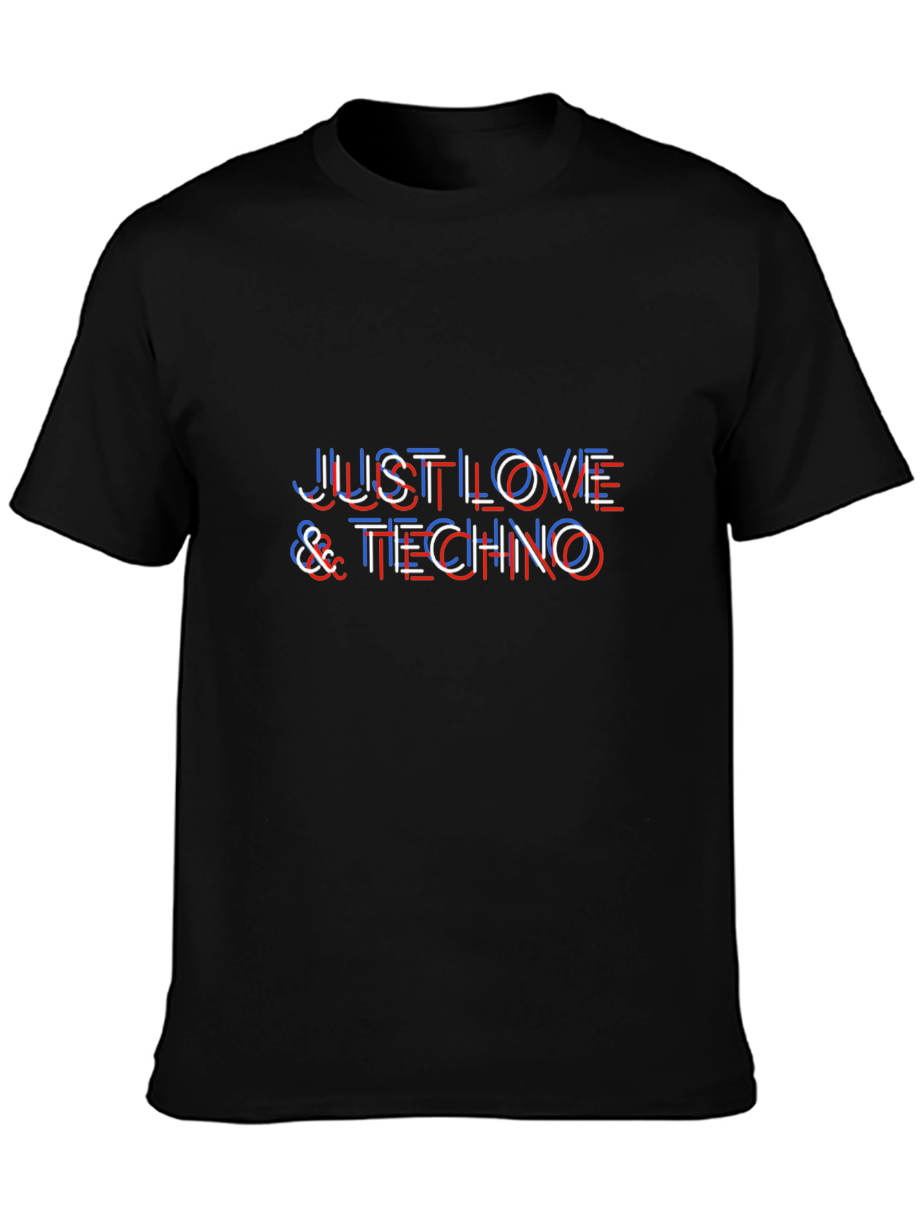 Just Love & Techno Graphic T-Shirt