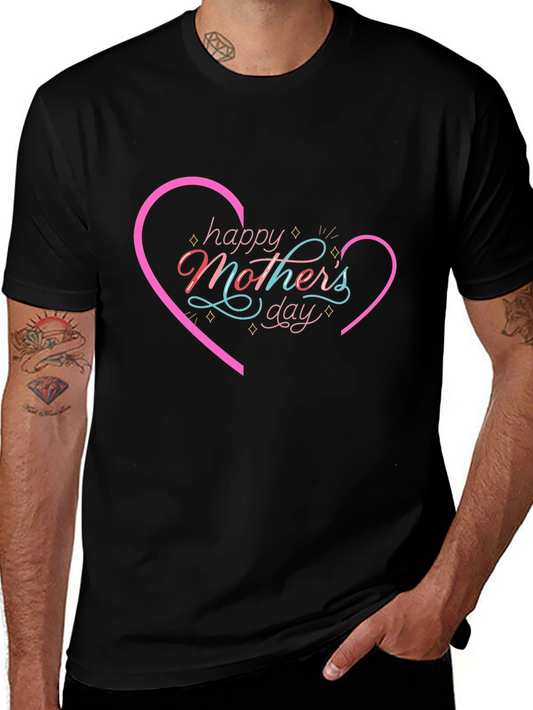 Happy Mothers Day Black T-Shirt