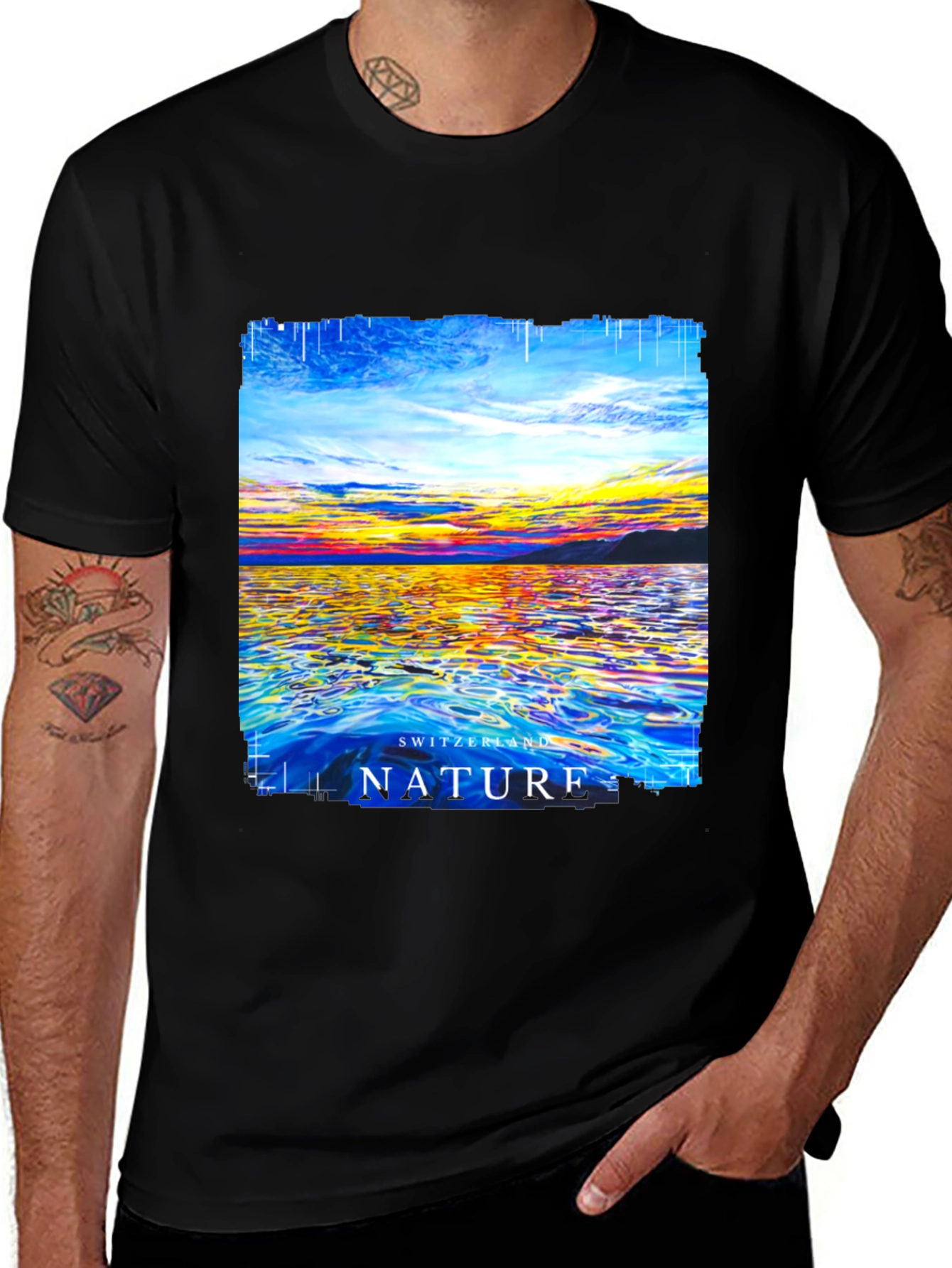 Switzerland Nature Graphic T-Shirt