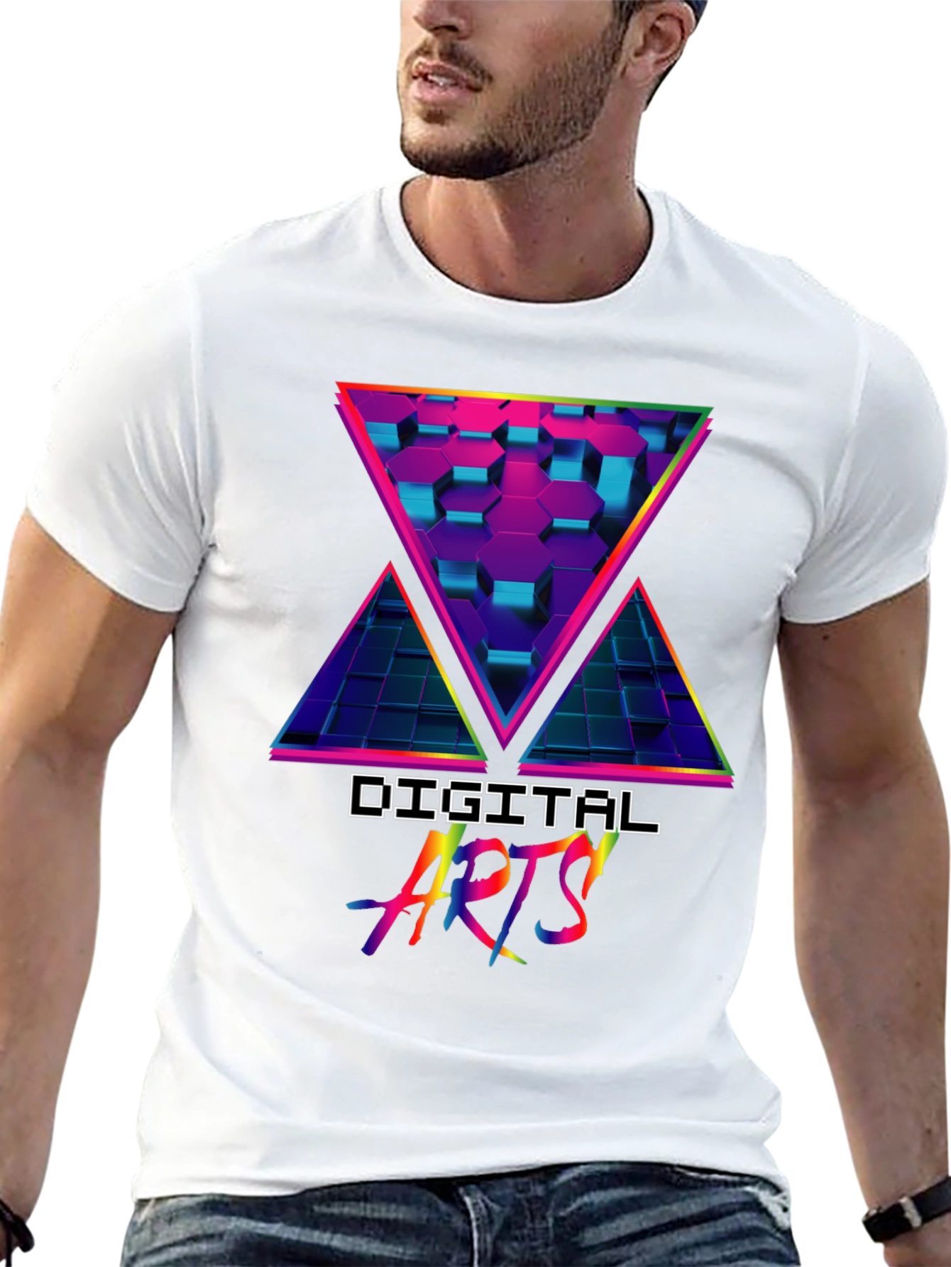 Digital Arts Retro Graphic T-Shirt