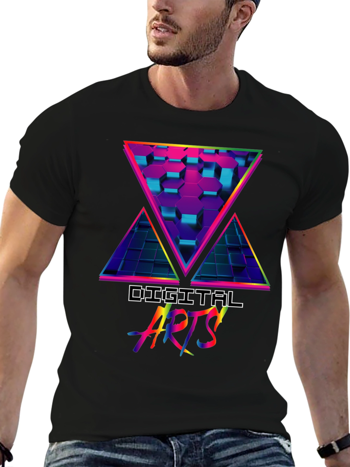 Digital Arts Retro Graphic T-Shirt