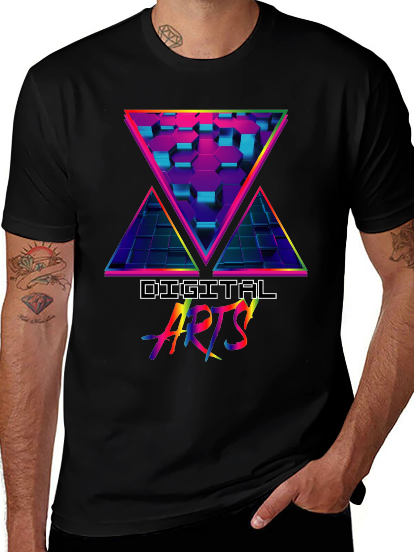 Digital Arts Retro Graphic T-Shirt