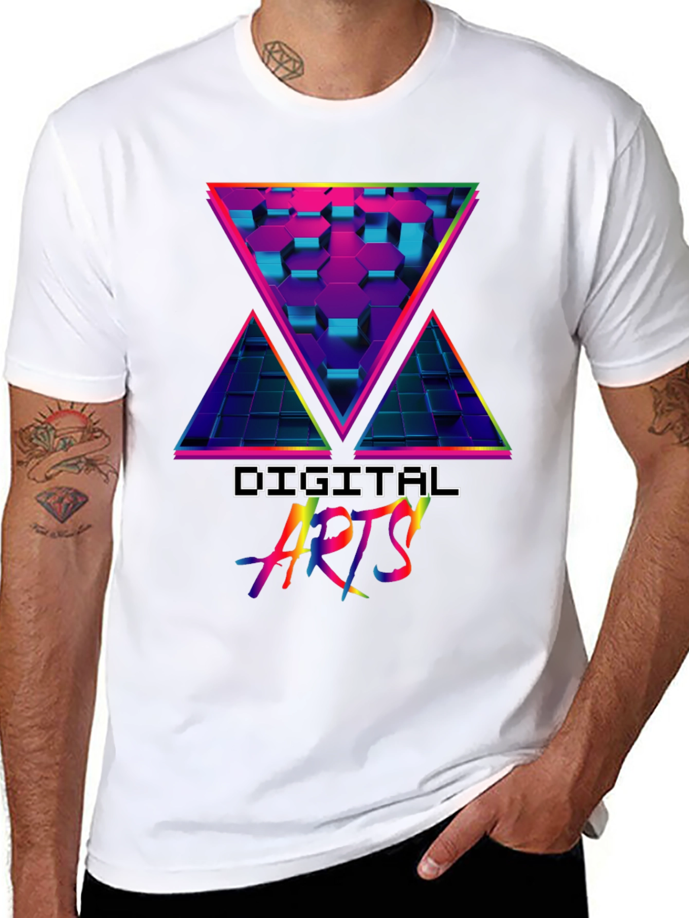 Digital Arts Retro Graphic T-Shirt