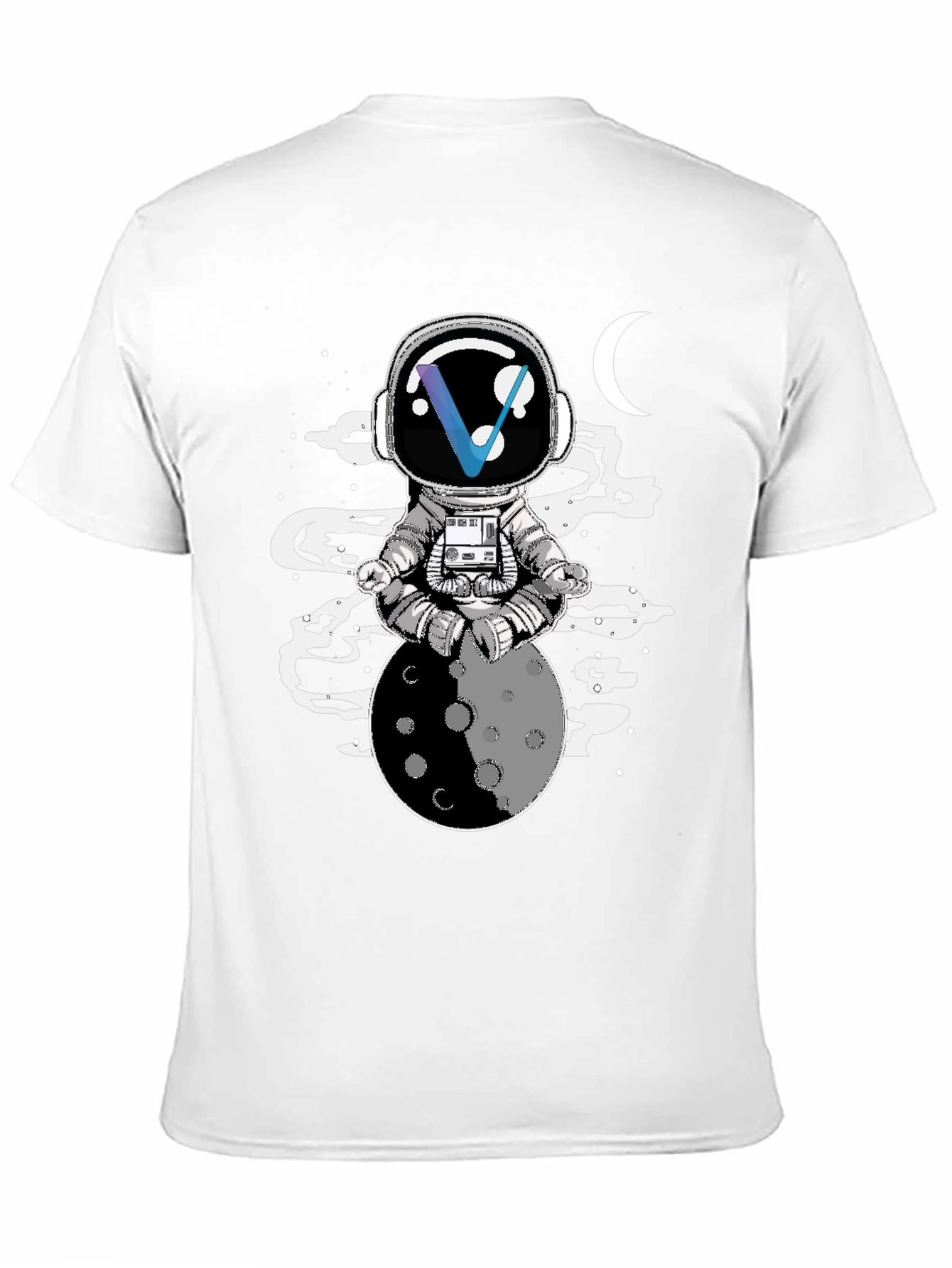 Astronaut Moon Meditation T-Shirt - Unisex Graphic Tee
