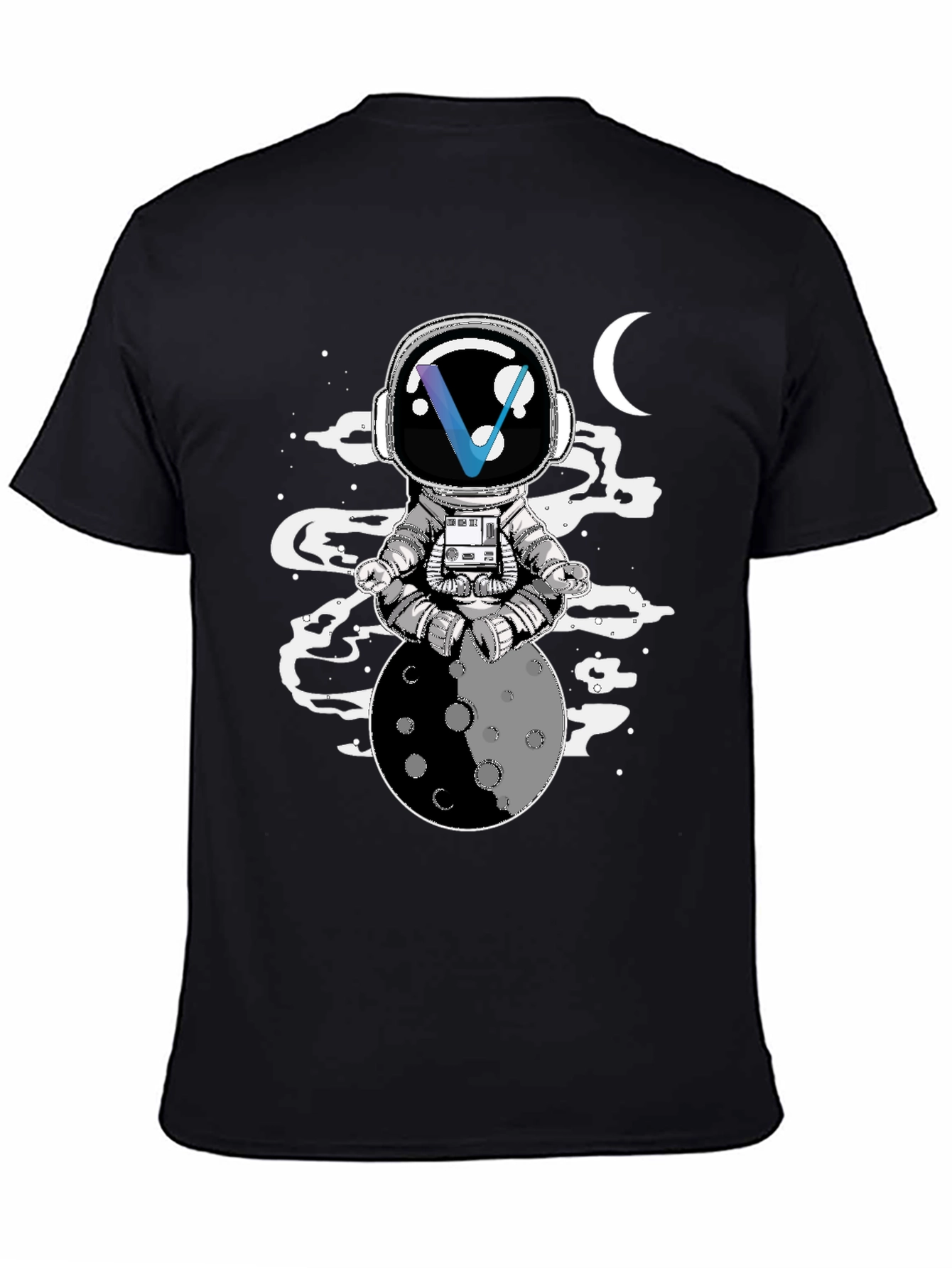 Astronaut Moon Meditation T-Shirt - Unisex Graphic Tee