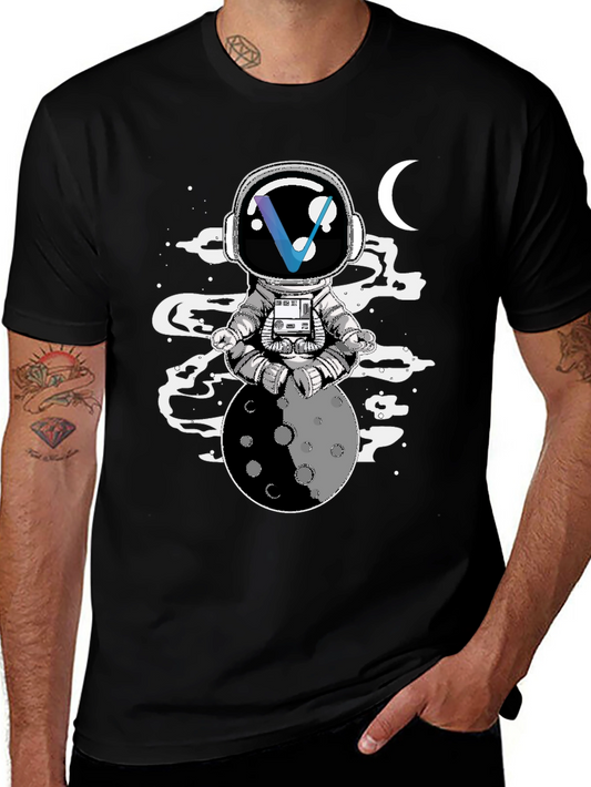 Astronaut Moon Meditation T-Shirt - Unisex Graphic Tee