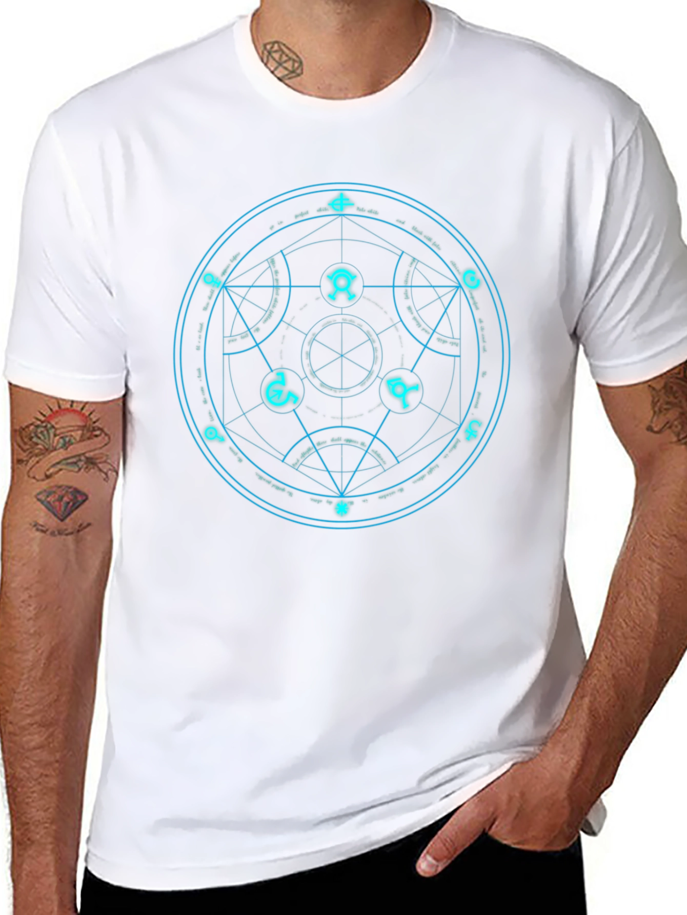 Mystic Circle Graphic Tee - Black