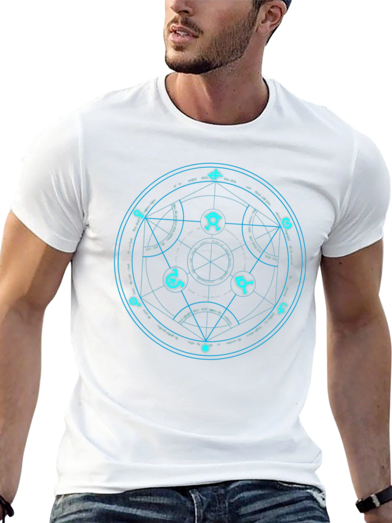 Mystic Circle Graphic Tee - Black