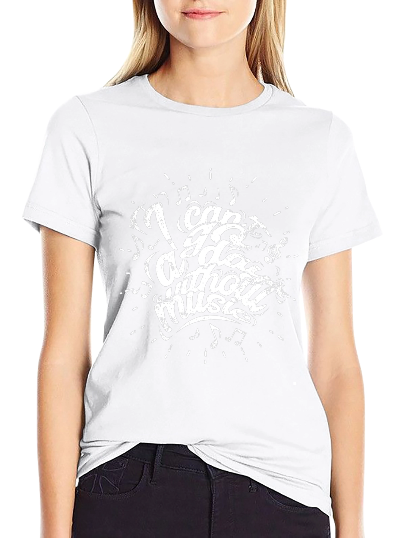 Music Lover Black Graphic T-Shirt