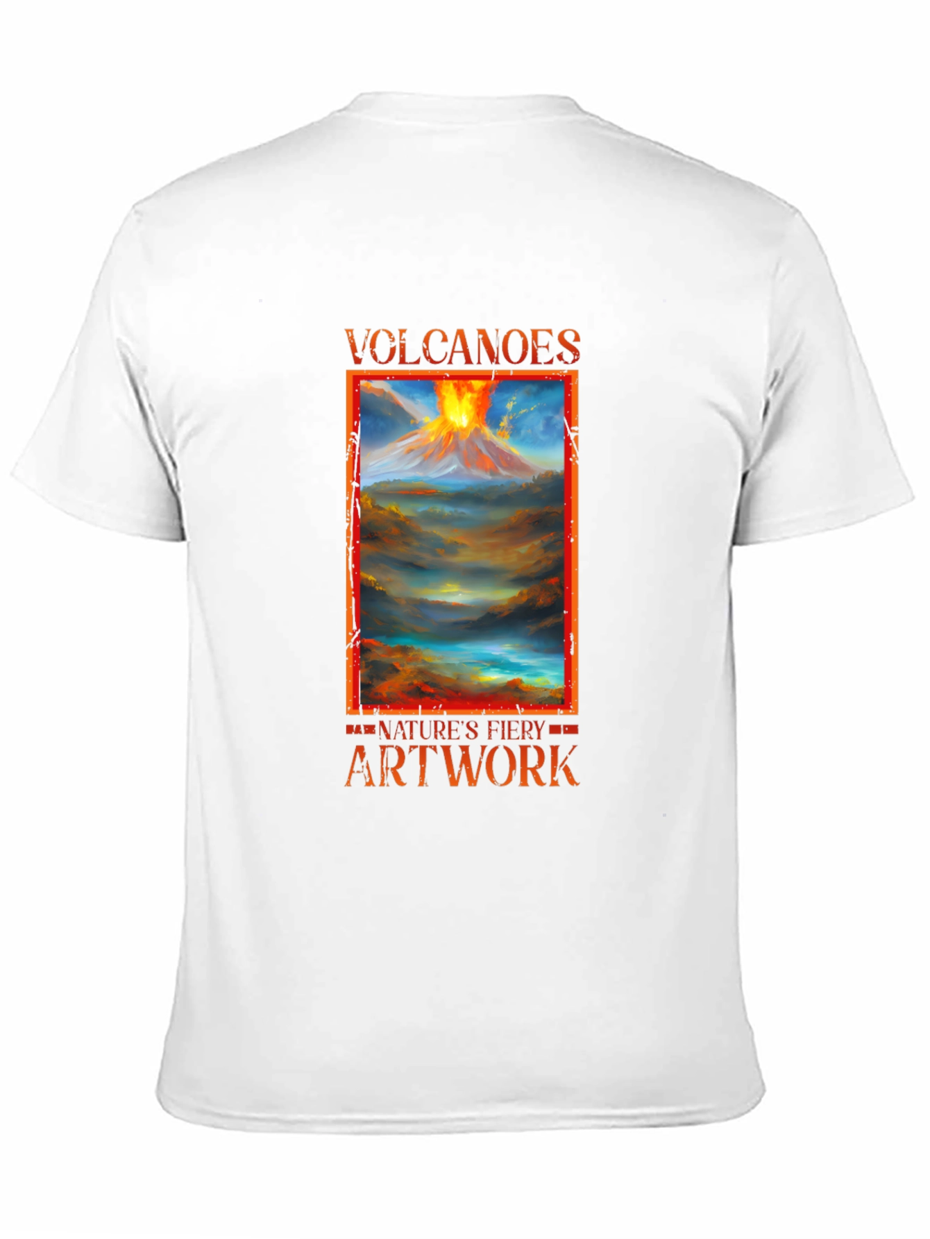 Volcanoes Natures Fiery Artwork T-Shirt
