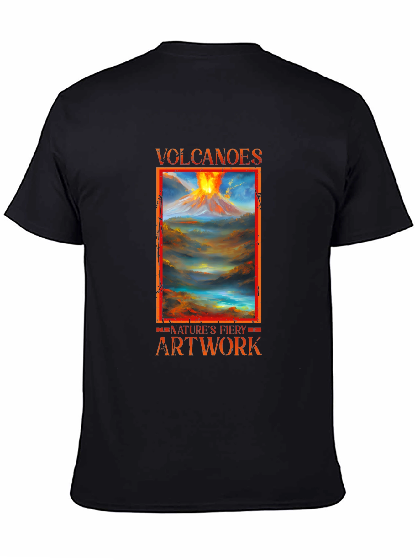 Volcanoes Natures Fiery Artwork T-Shirt