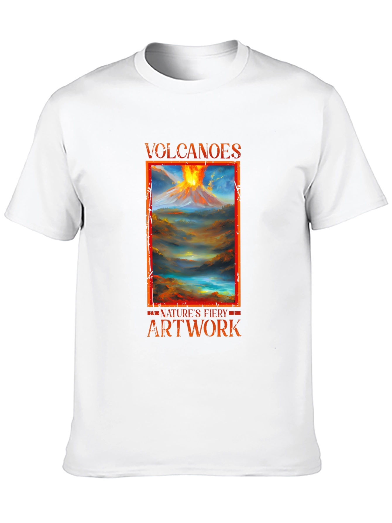 Volcanoes Natures Fiery Artwork T-Shirt