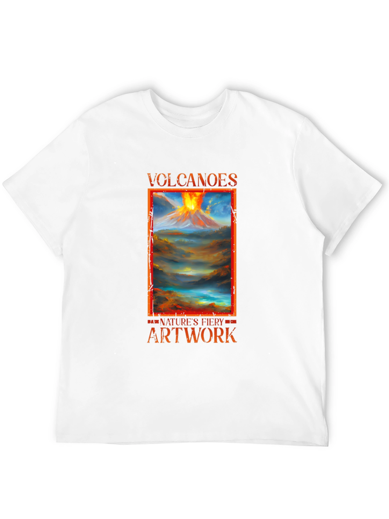 Volcanoes Natures Fiery Artwork T-Shirt