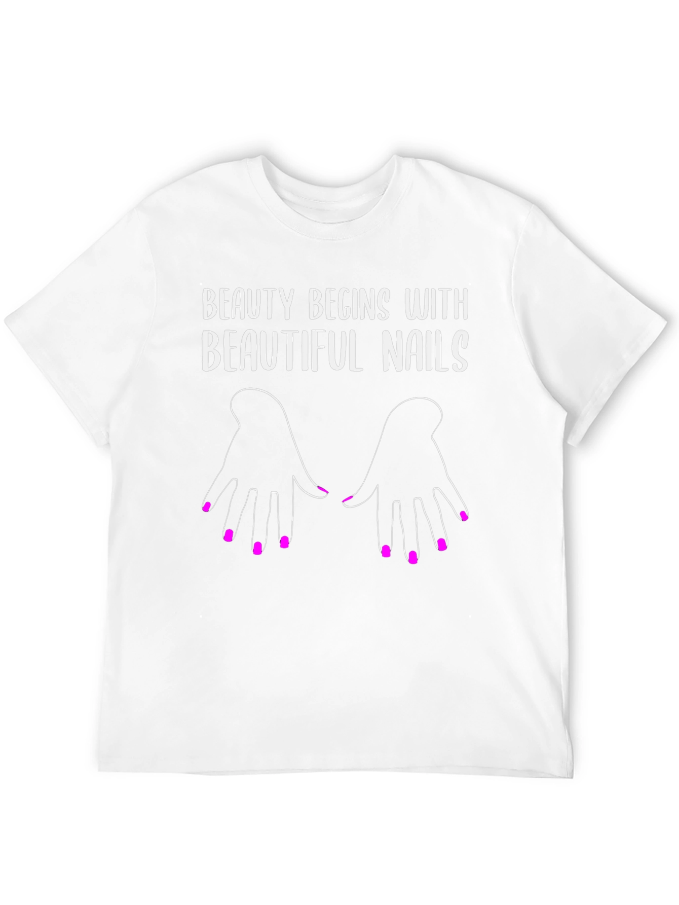 Beauty Begins with Beautiful Nails T-Shirt