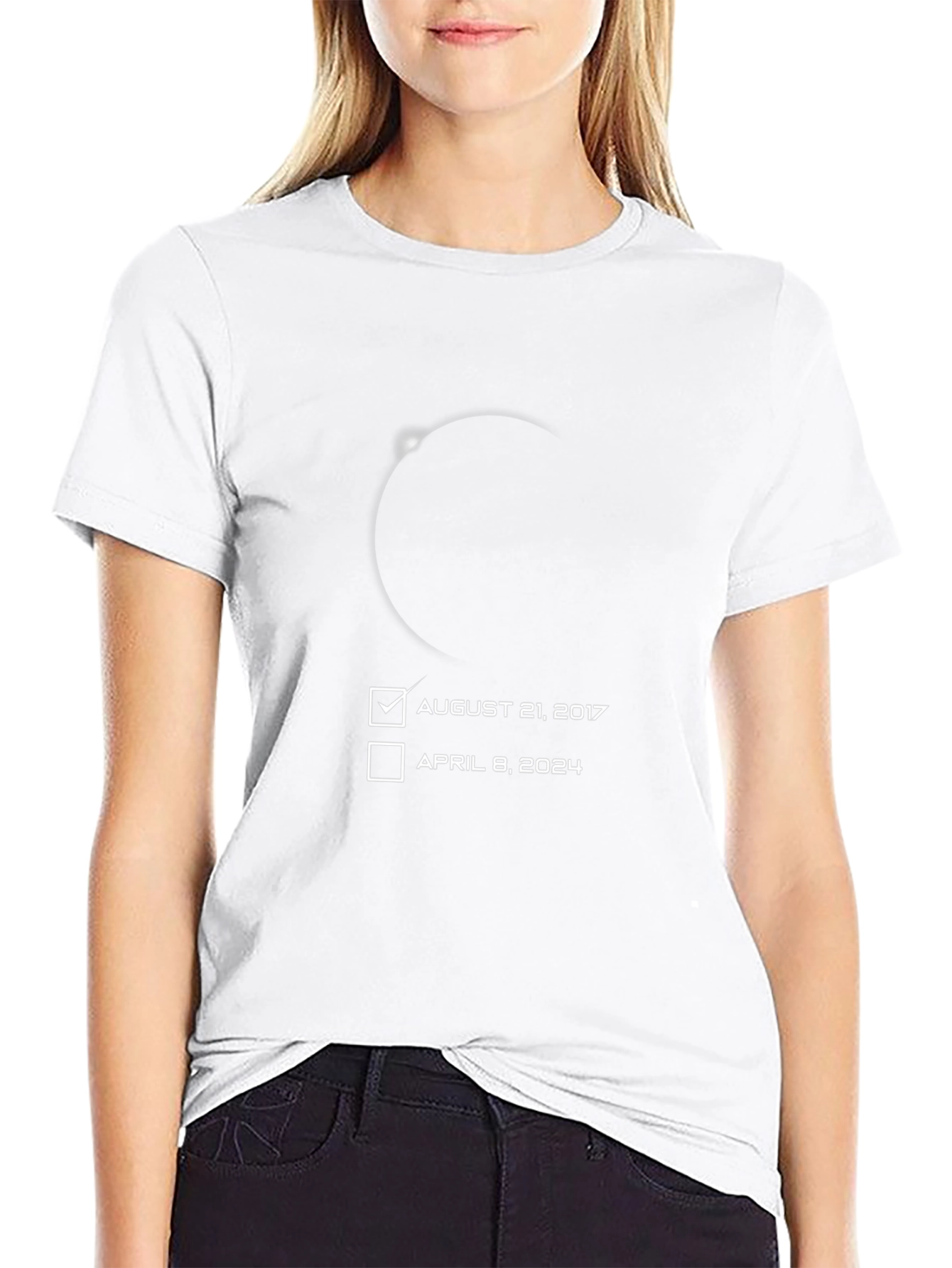 Eclipse Date T-Shirt - August 21 2017 Checked