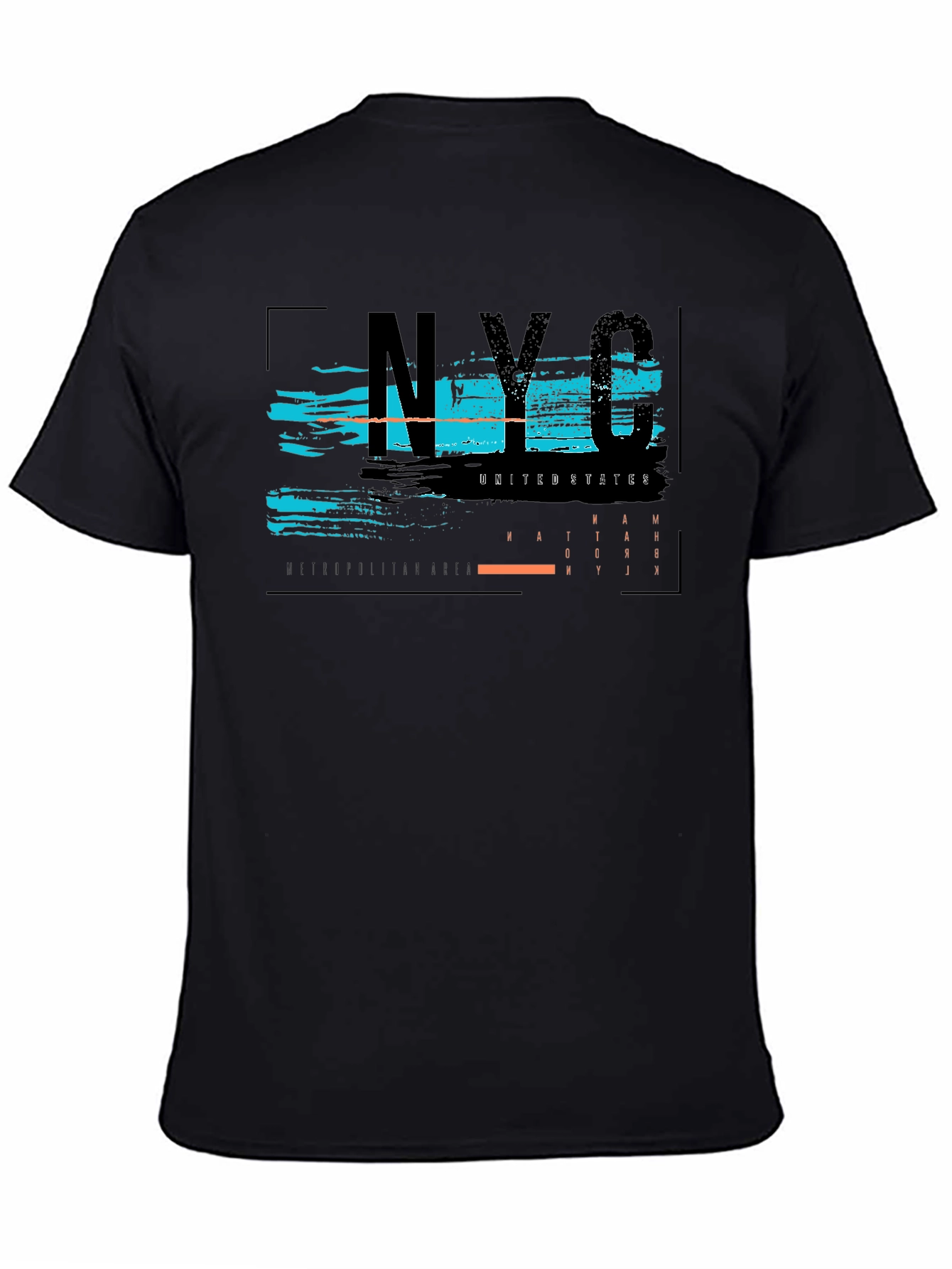 NYC Graphic Print Black T-Shirt
