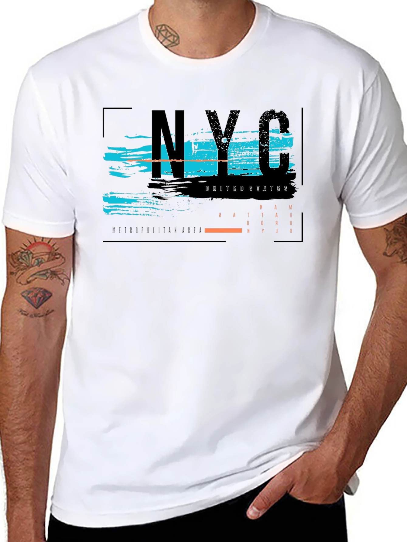 NYC Graphic Print Black T-Shirt
