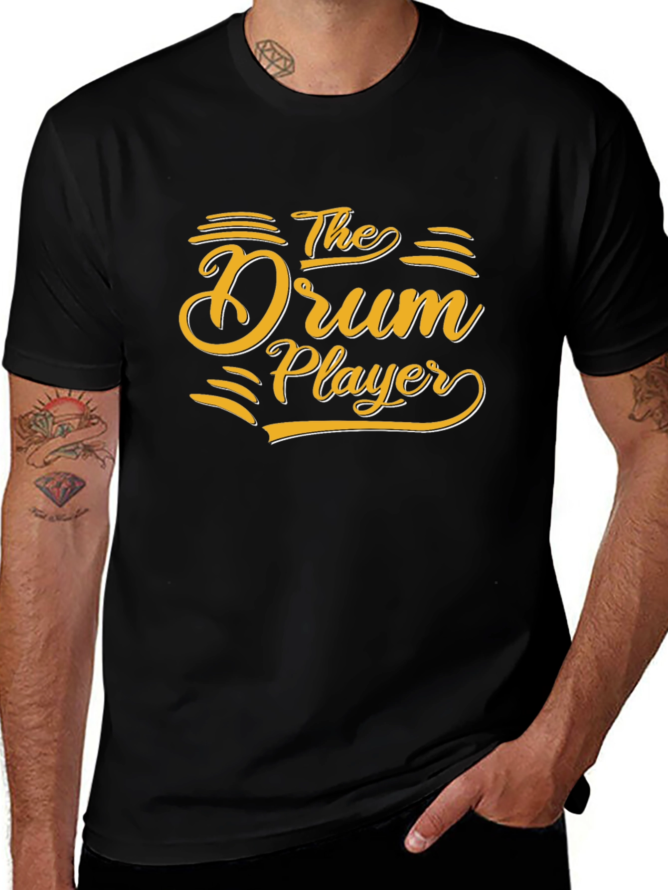 The Drum Player Graphic T-Shirt - Musician Tee