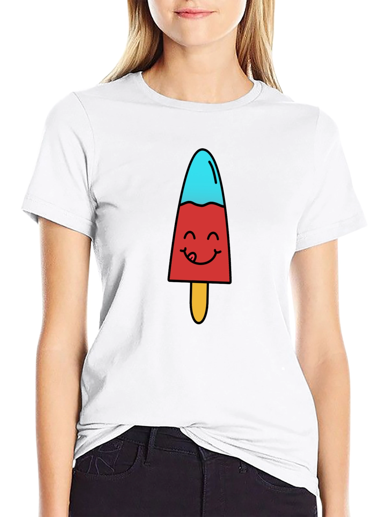 Fun Popsicle Graphic T-Shirt - Cool Treat Design