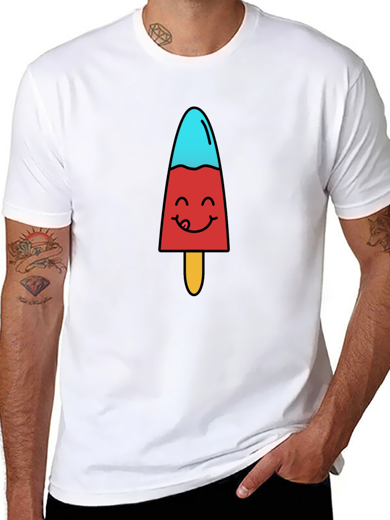 Fun Popsicle Graphic T-Shirt - Cool Treat Design