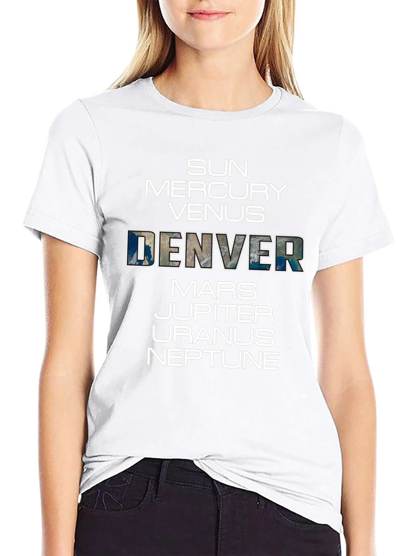 Denver Planets Graphic T-Shirt