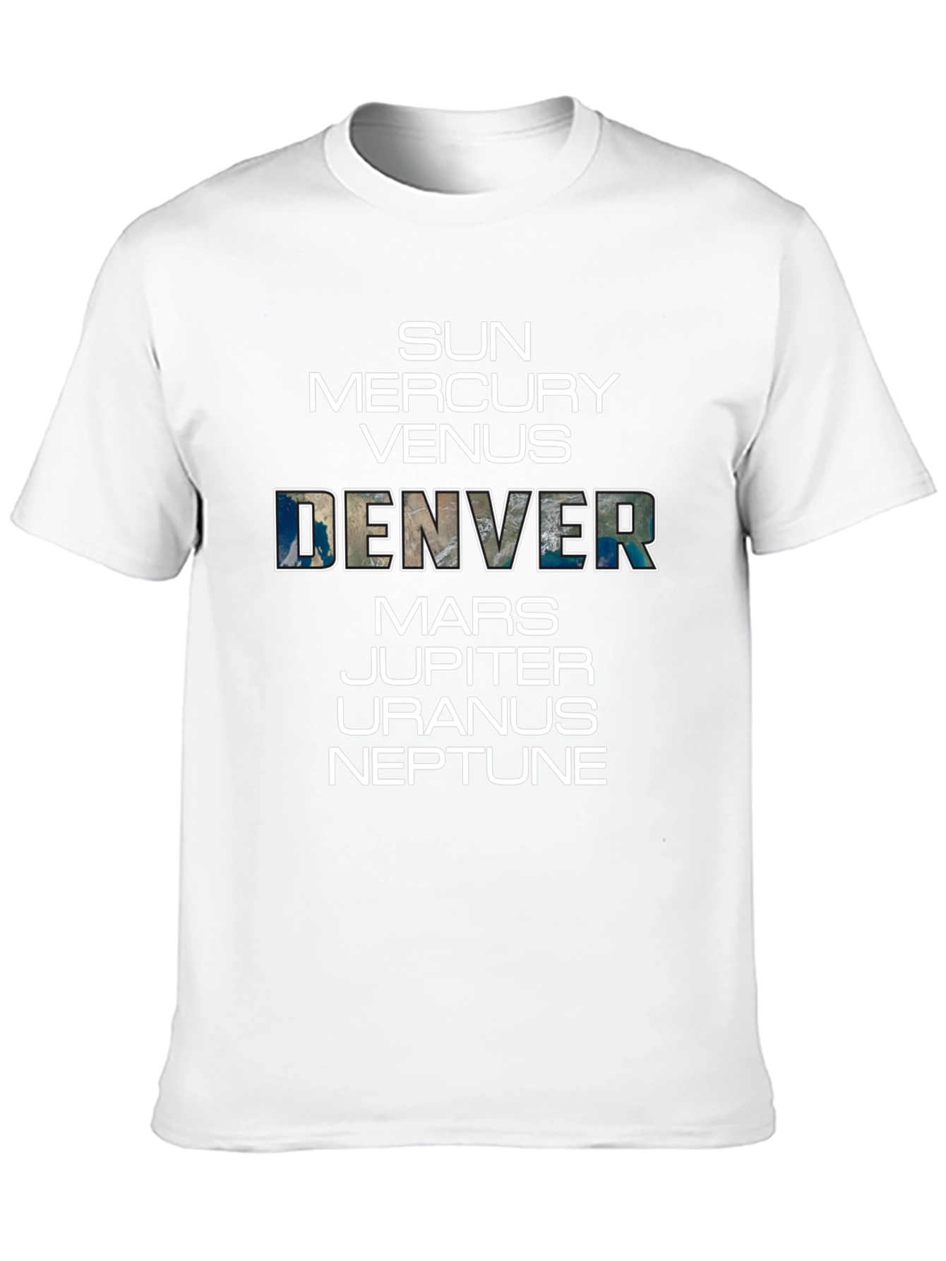 Denver Planets Graphic T-Shirt