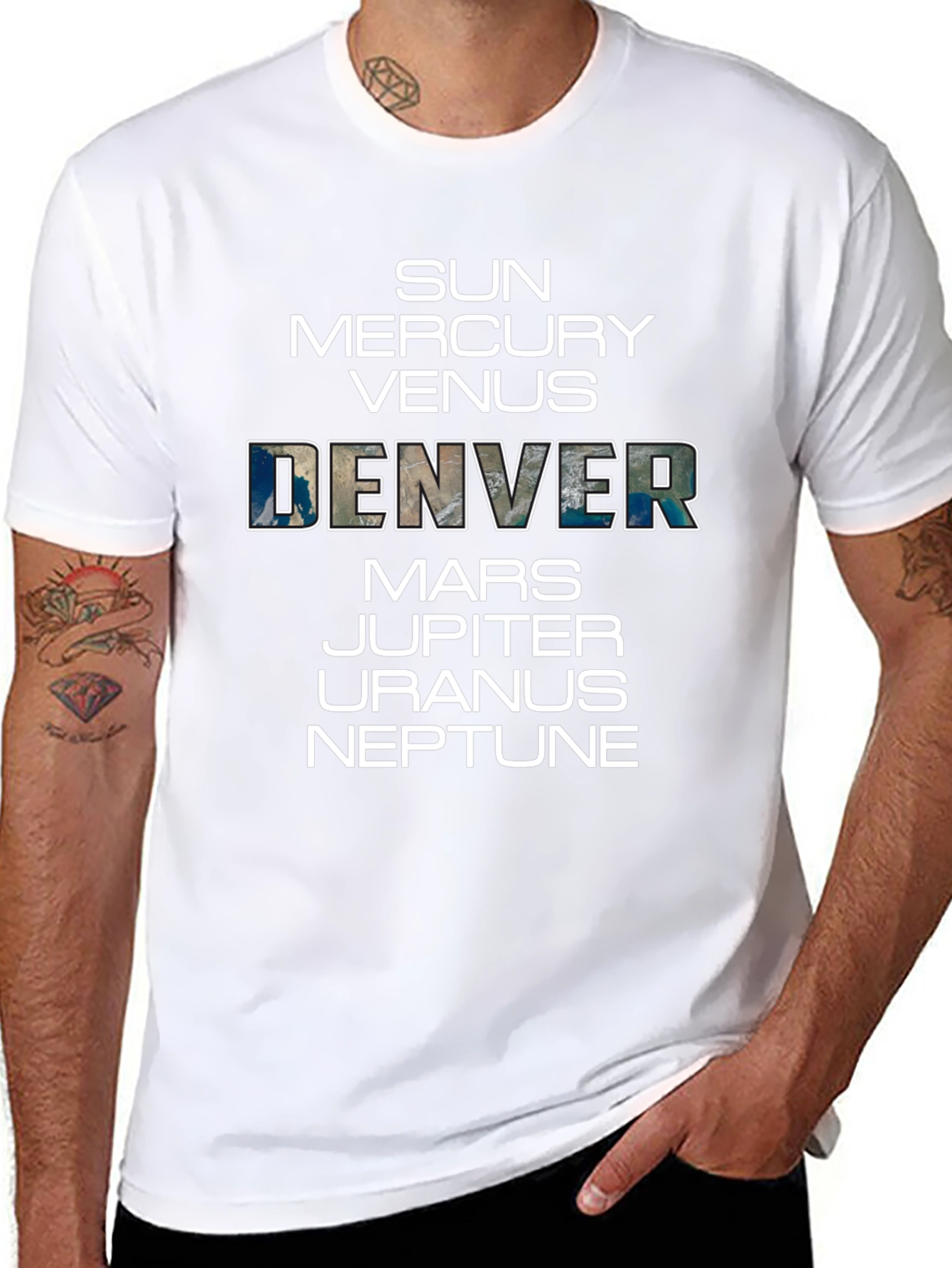 Denver Planets Graphic T-Shirt