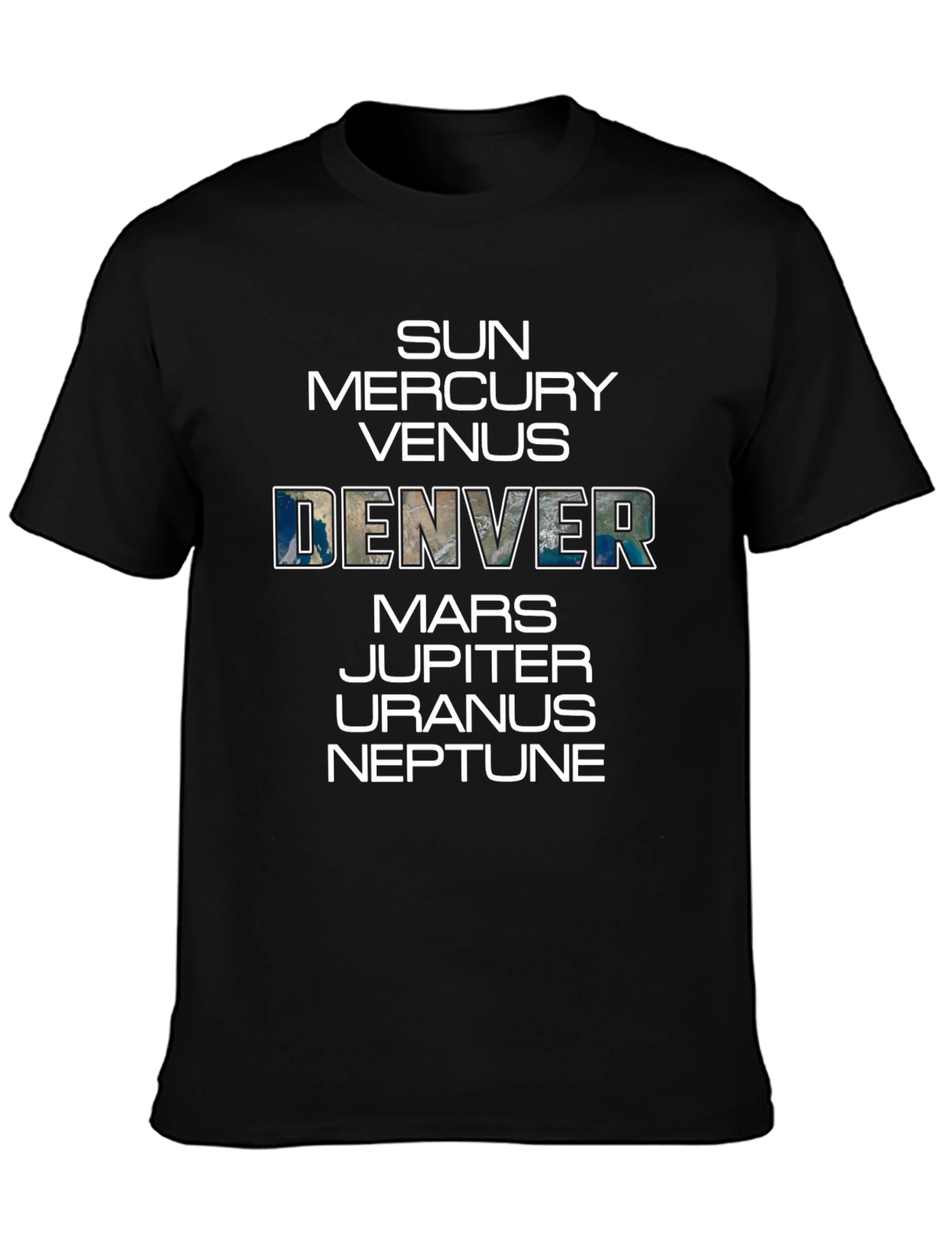 Denver Planets Graphic T-Shirt