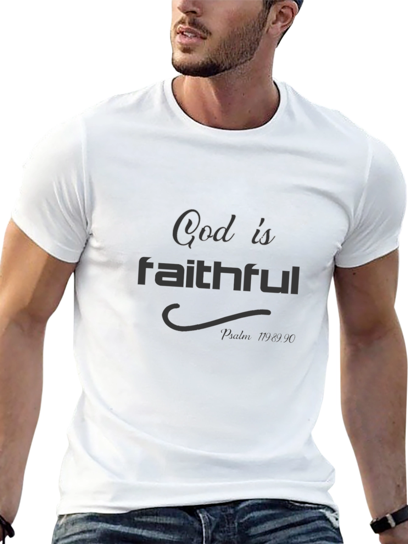 God Is Faithful Black T-Shirt