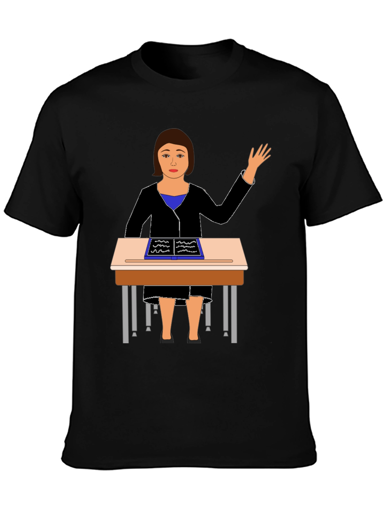 Teacher at Desk Graphic Tee