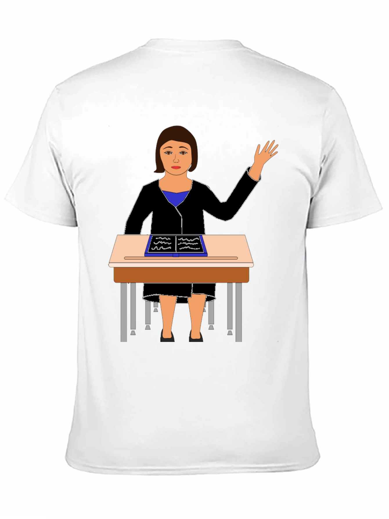 Teacher at Desk Graphic Tee
