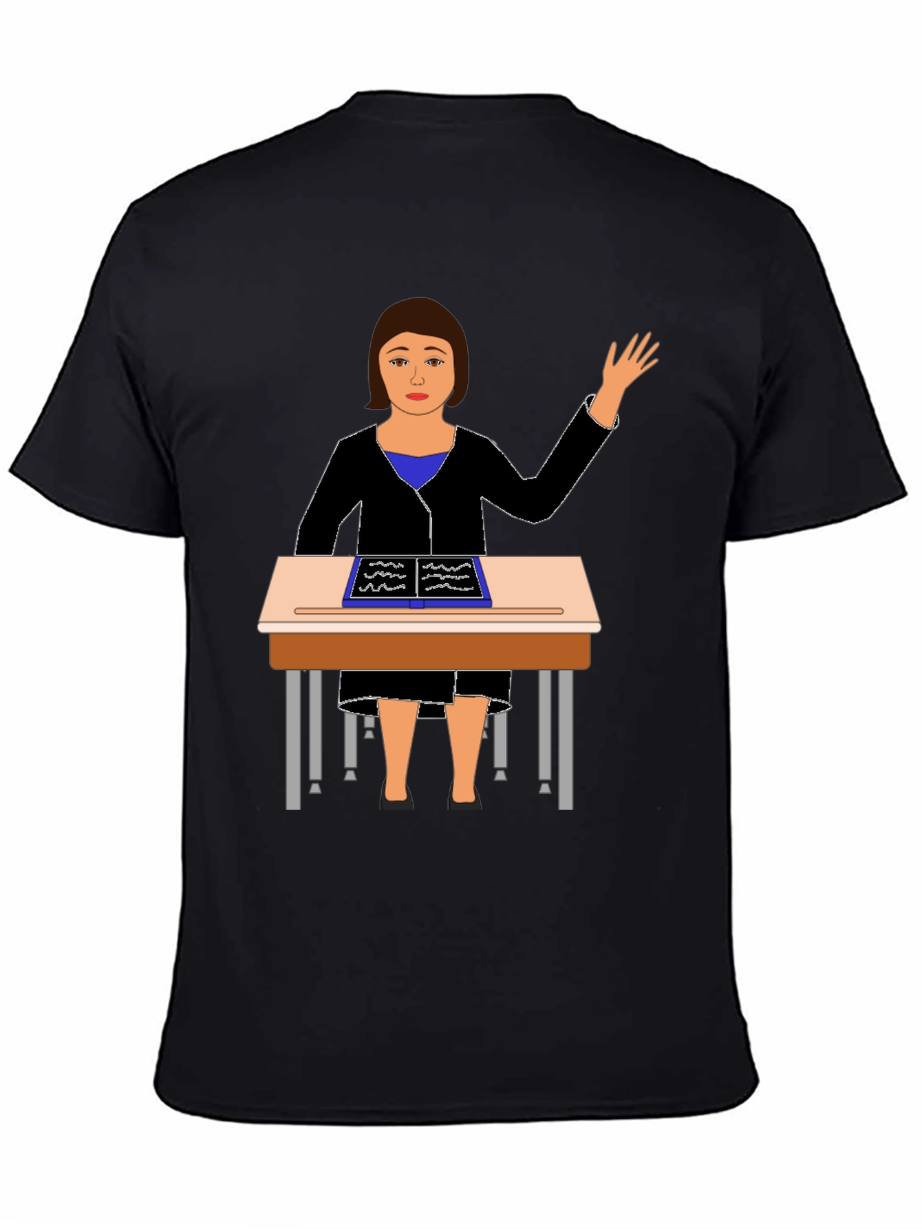 Teacher at Desk Graphic Tee