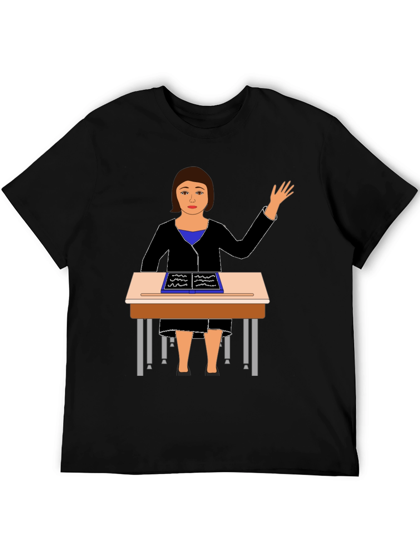 Teacher at Desk Graphic Tee