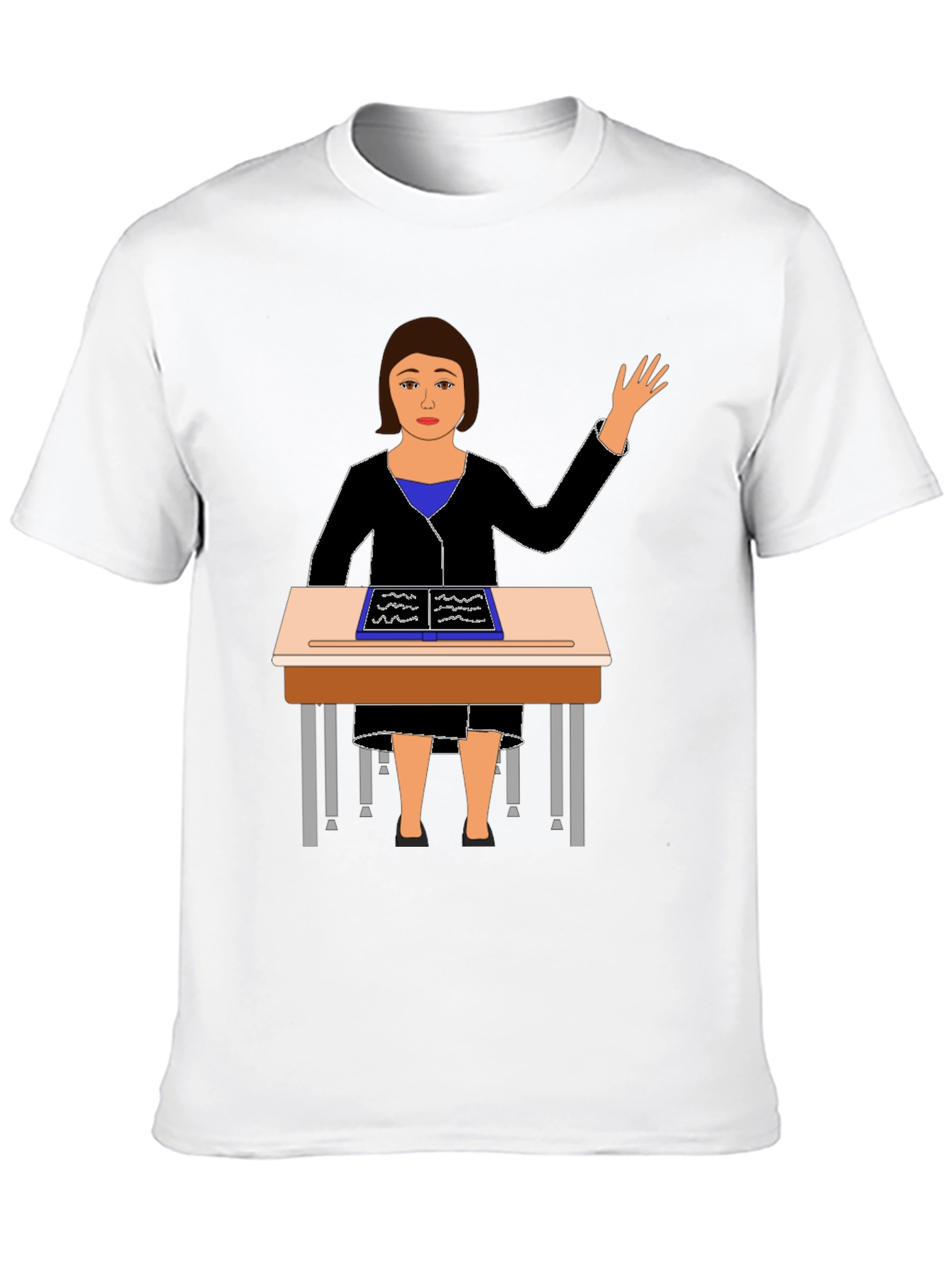 Teacher at Desk Graphic Tee