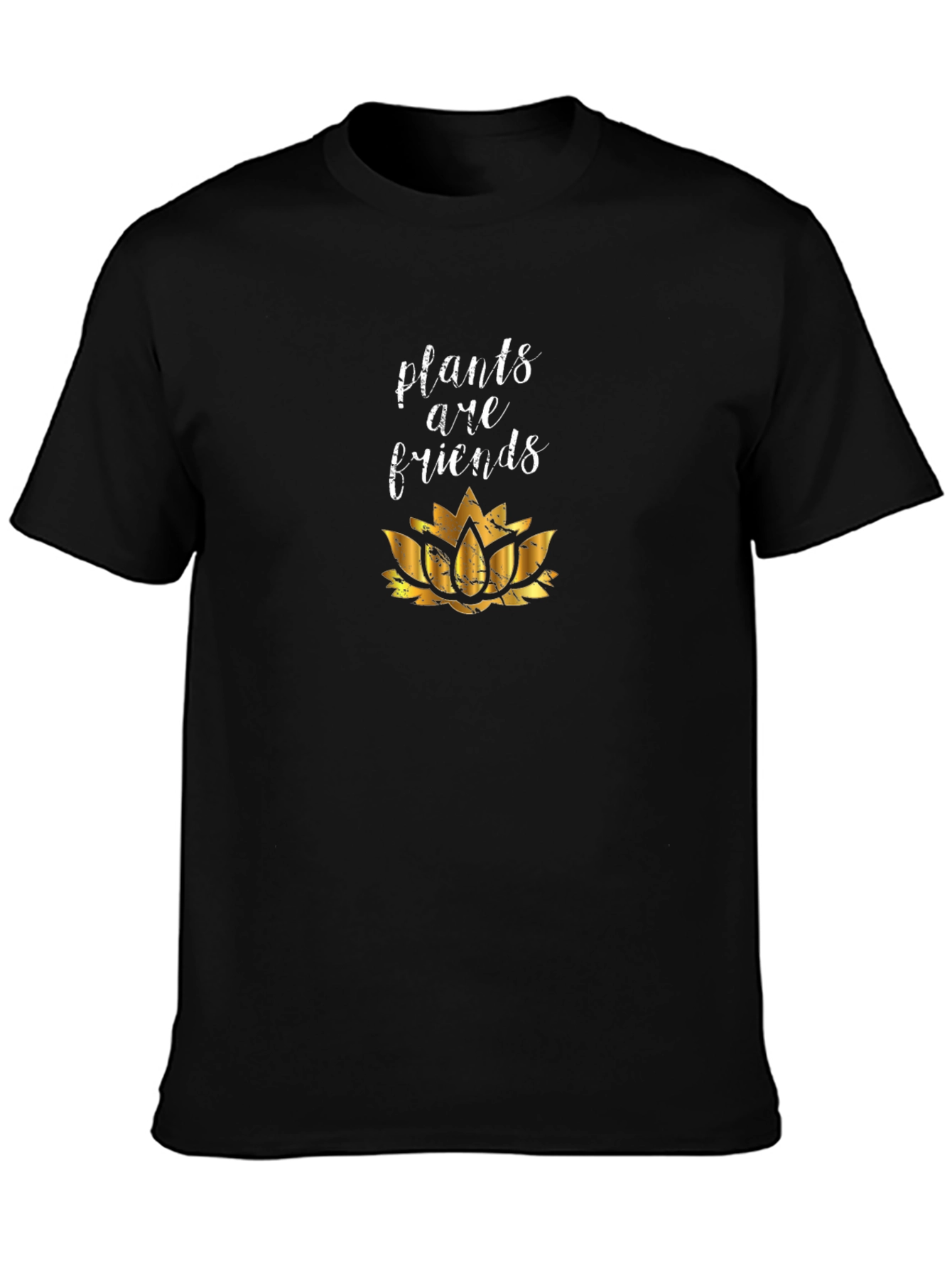 Plants Are Friends Black Graphic Tee