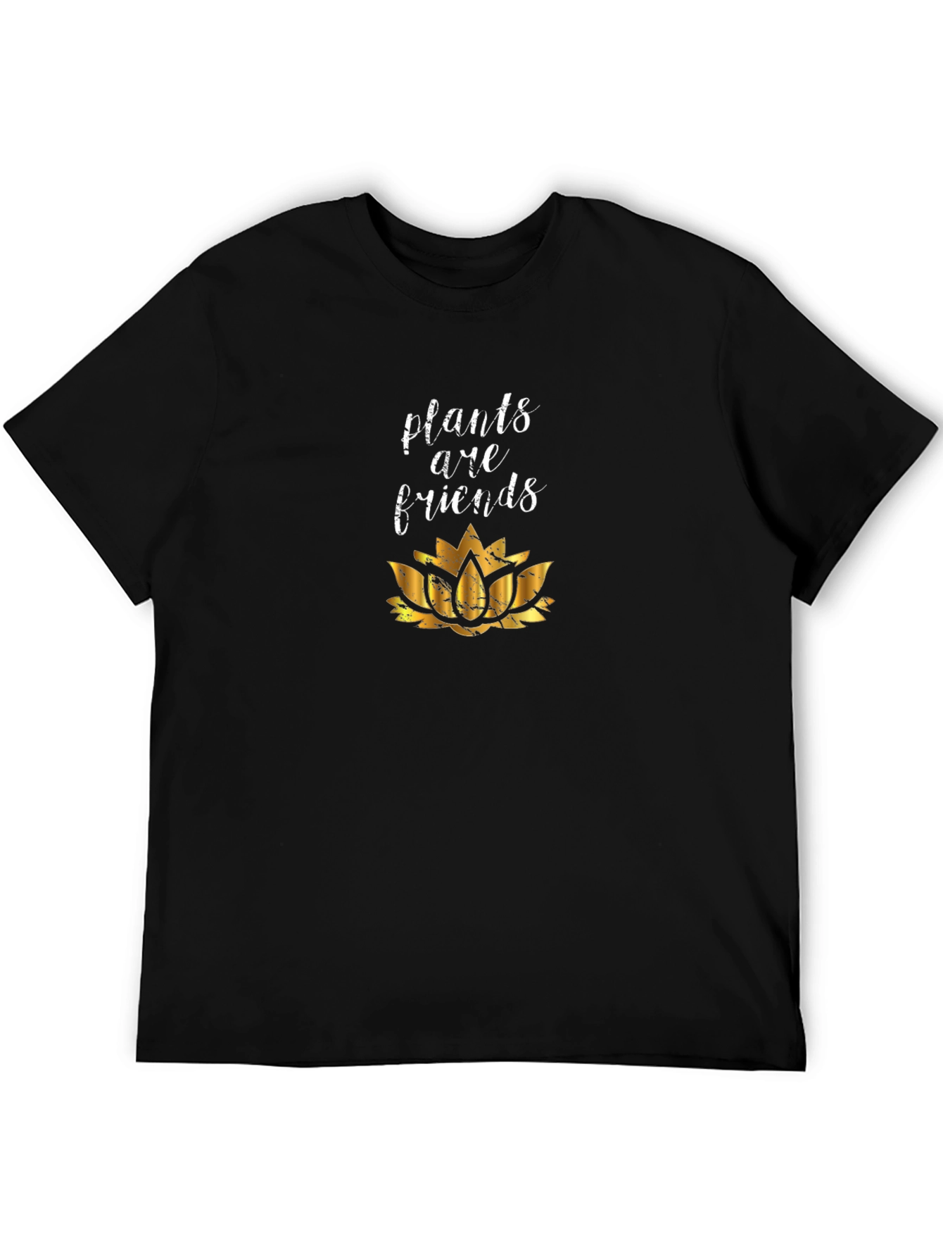 Plants Are Friends Black Graphic Tee