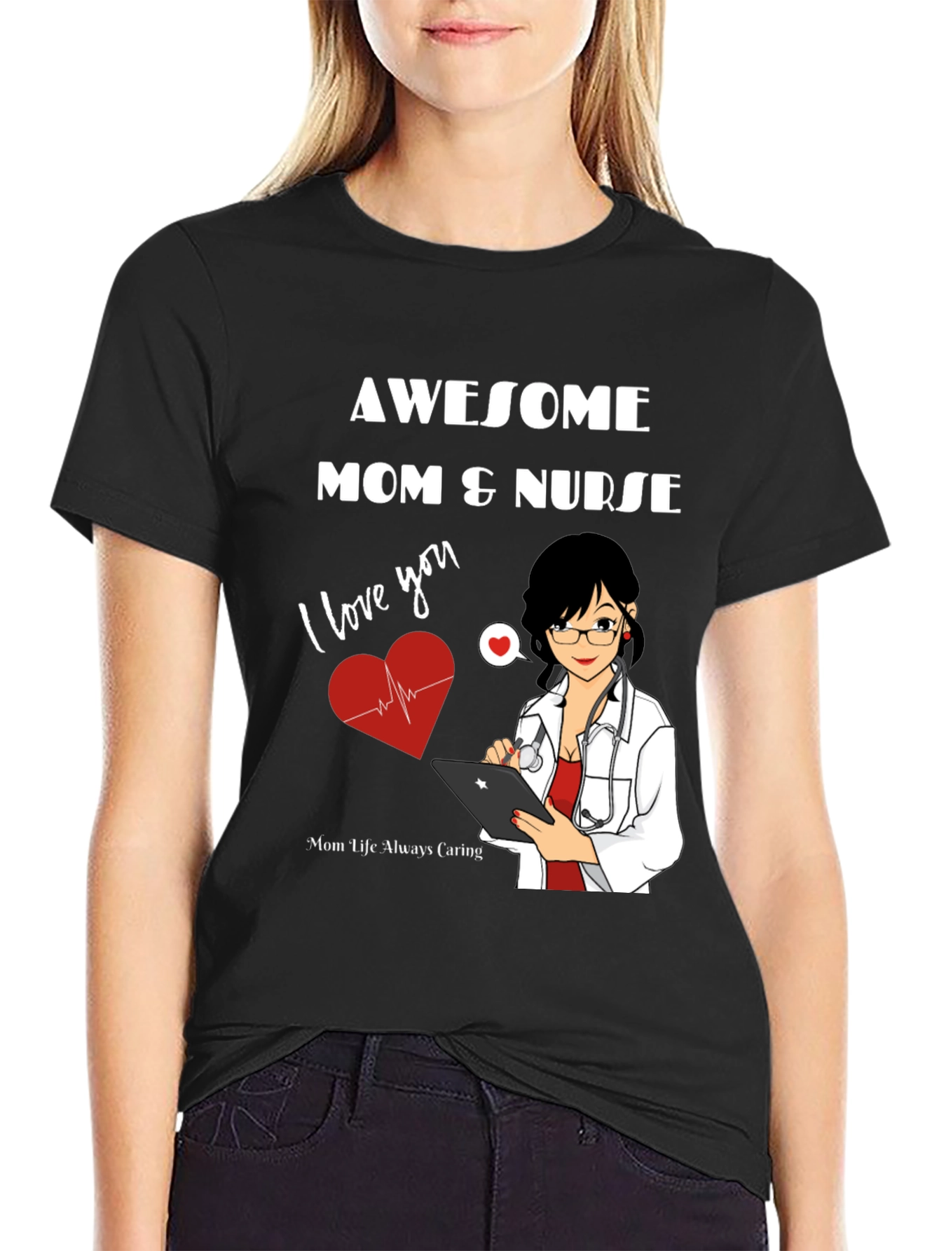 Awesome Mom & Nurse T-Shirt